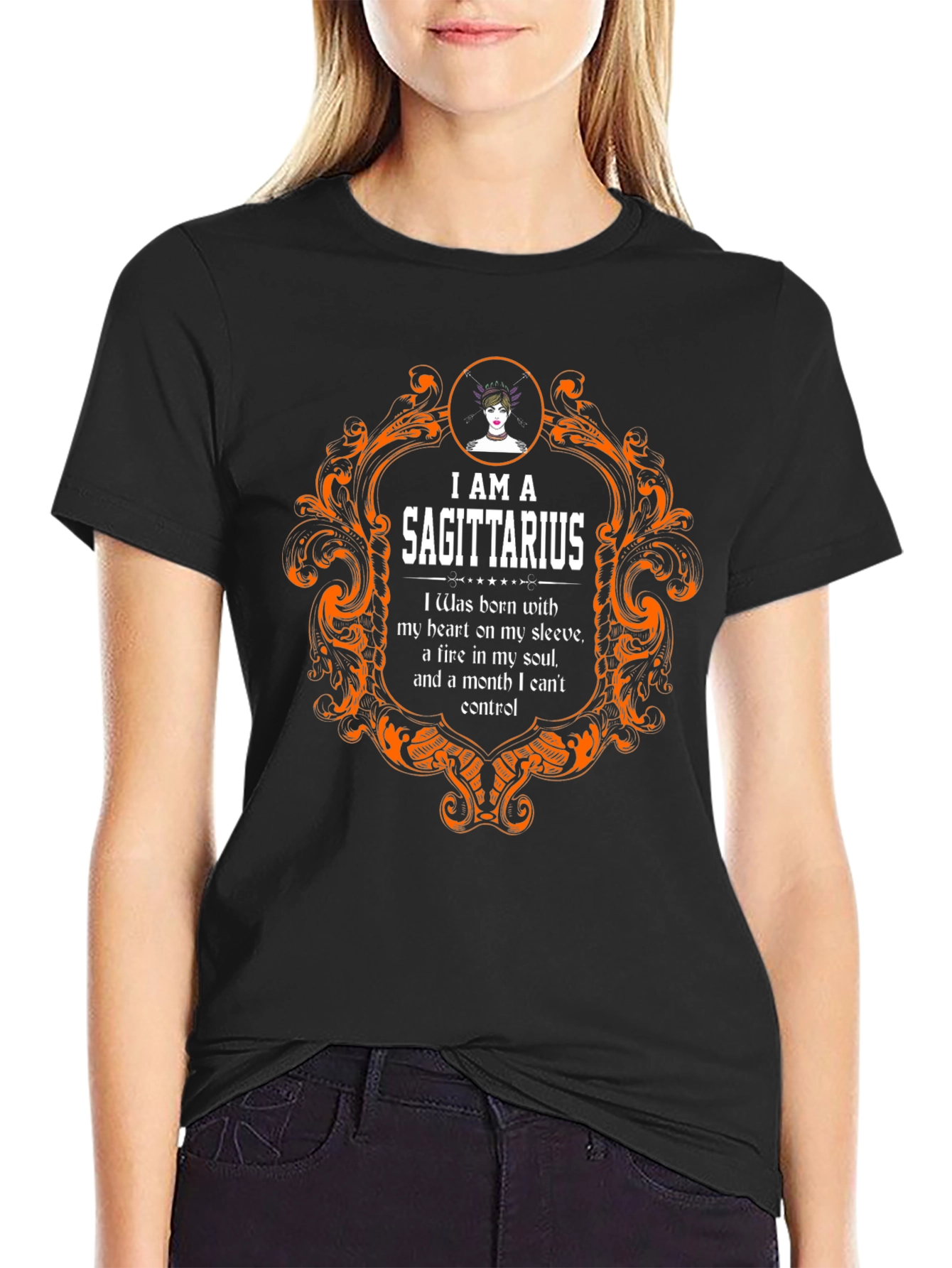 Sagittarius Zodiac T-Shirt - Heart & Soul Design