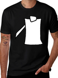 Modern Minimalist Black Graphic Tee