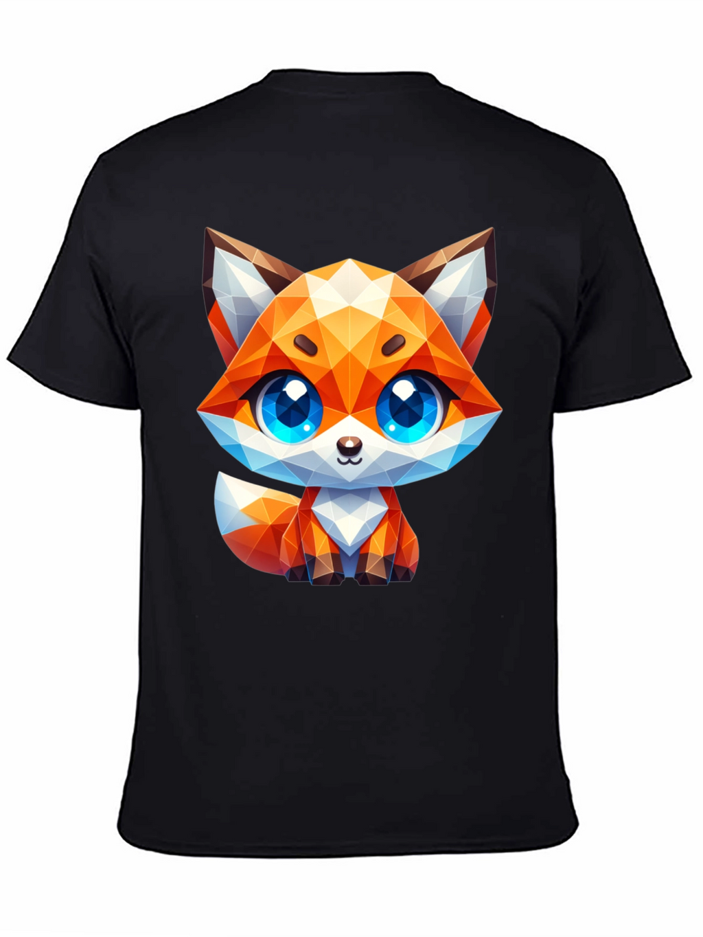 Geometric Fox Graphic Tee - Stylish Animal Print Shirt