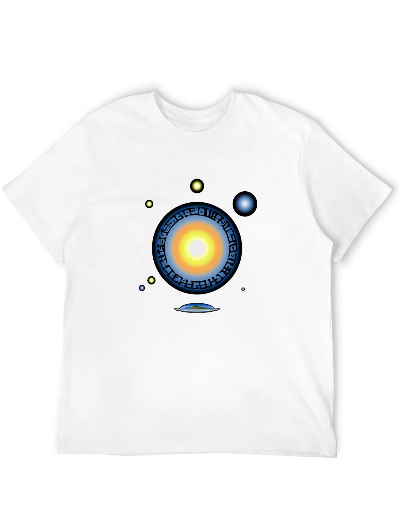 Cosmic Portal Graphic T-Shirt - Black Tee