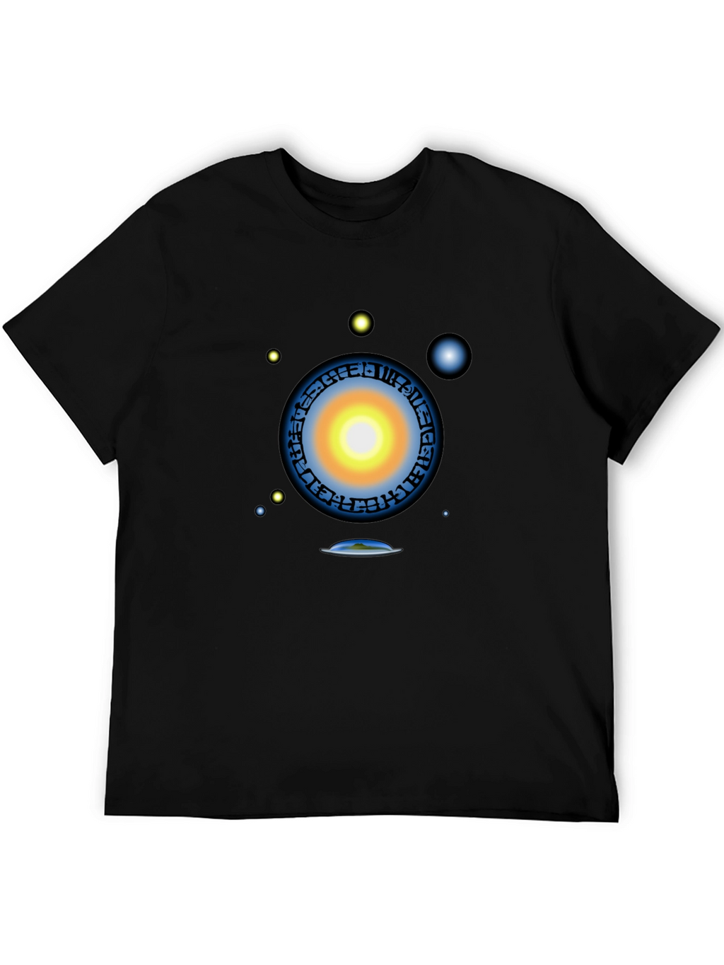 Cosmic Portal Graphic T-Shirt - Black Tee