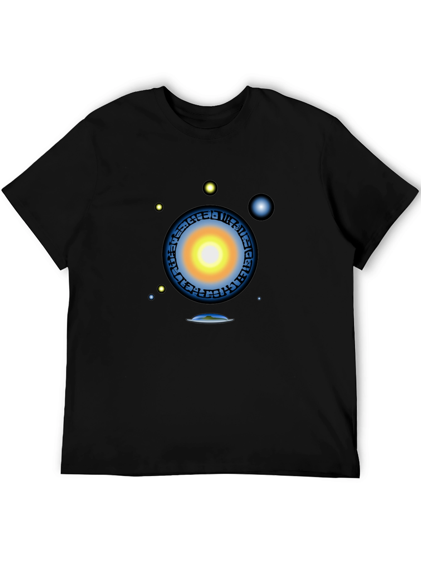 Cosmic Portal Graphic T-Shirt - Black Tee