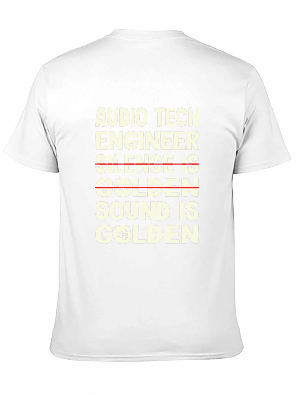 Audio Tech Engineer T-Shirt - Sound is Golden