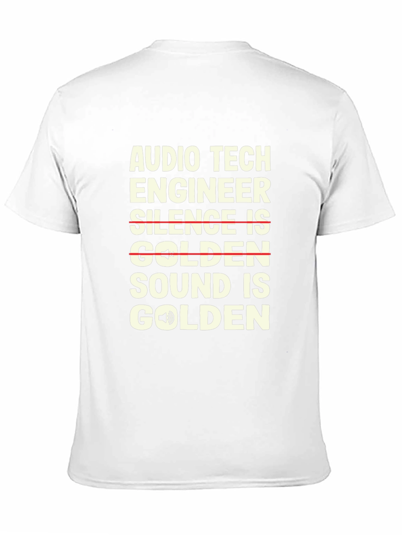 Audio Tech Engineer T-Shirt - Sound is Golden