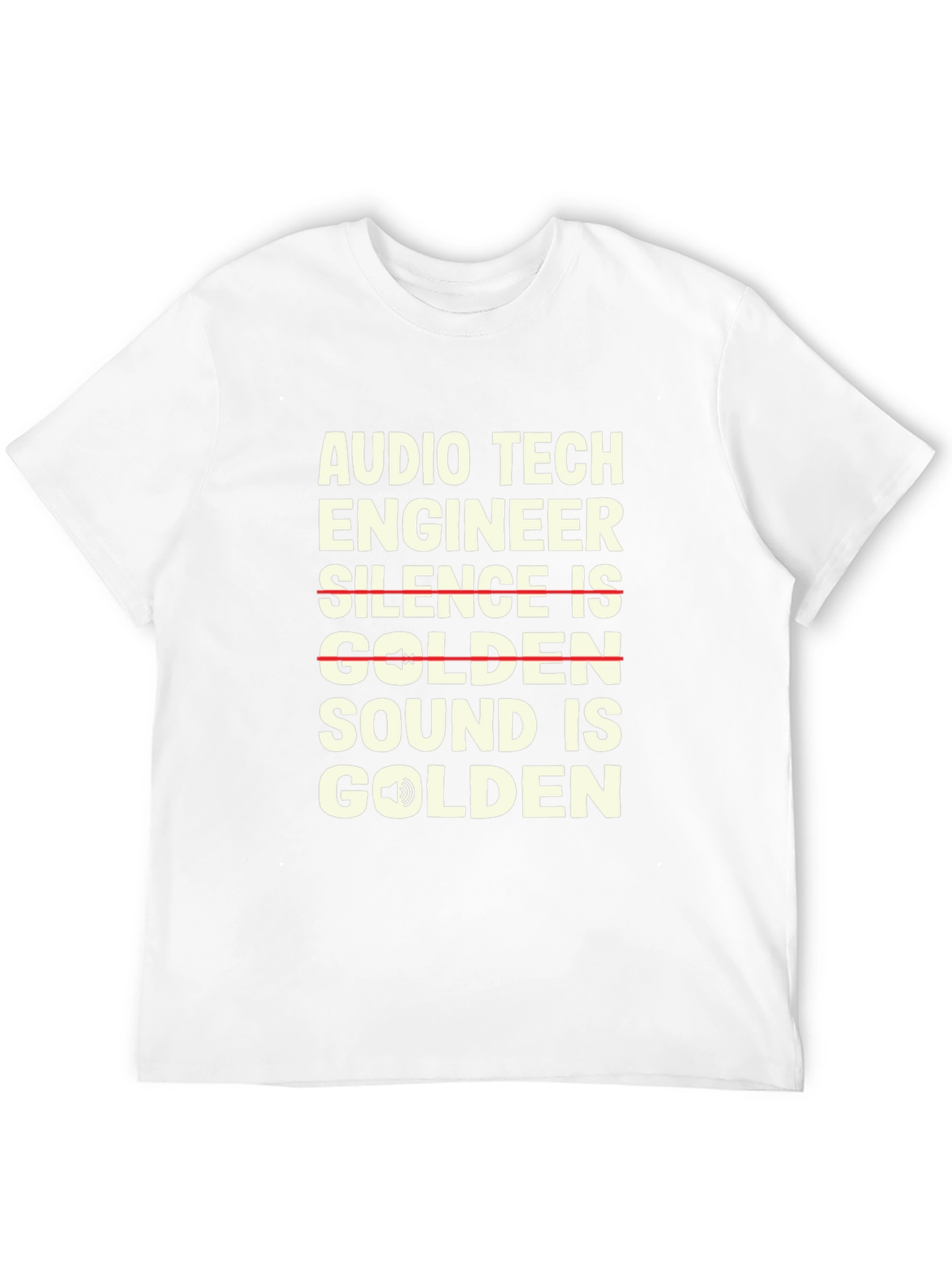 Audio Tech Engineer T-Shirt - Sound is Golden