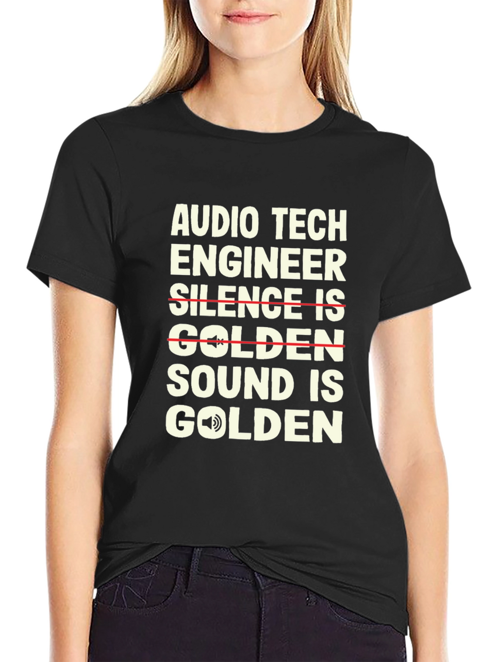 Audio Tech Engineer T-Shirt - Sound is Golden