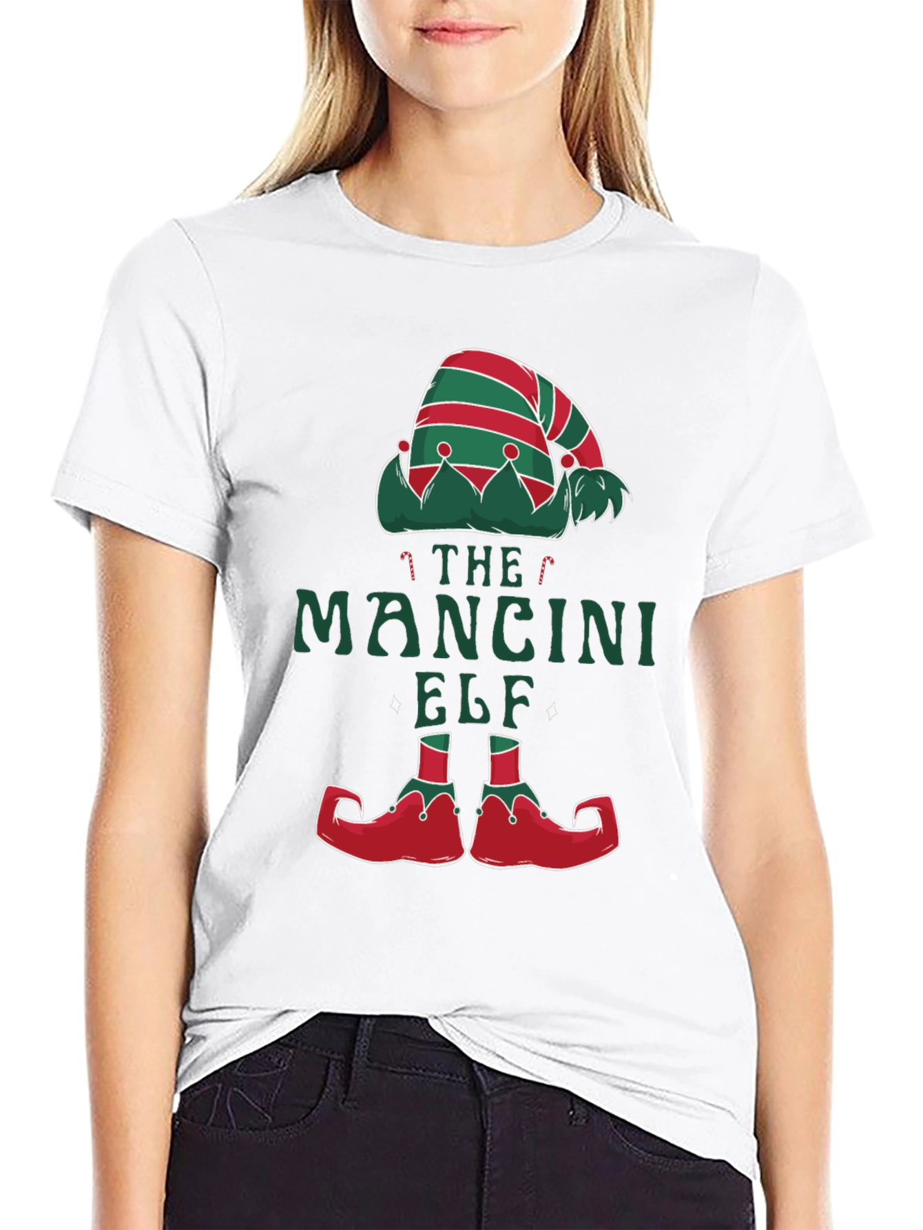 The Mancini Elf Christmas Graphic T-Shirt