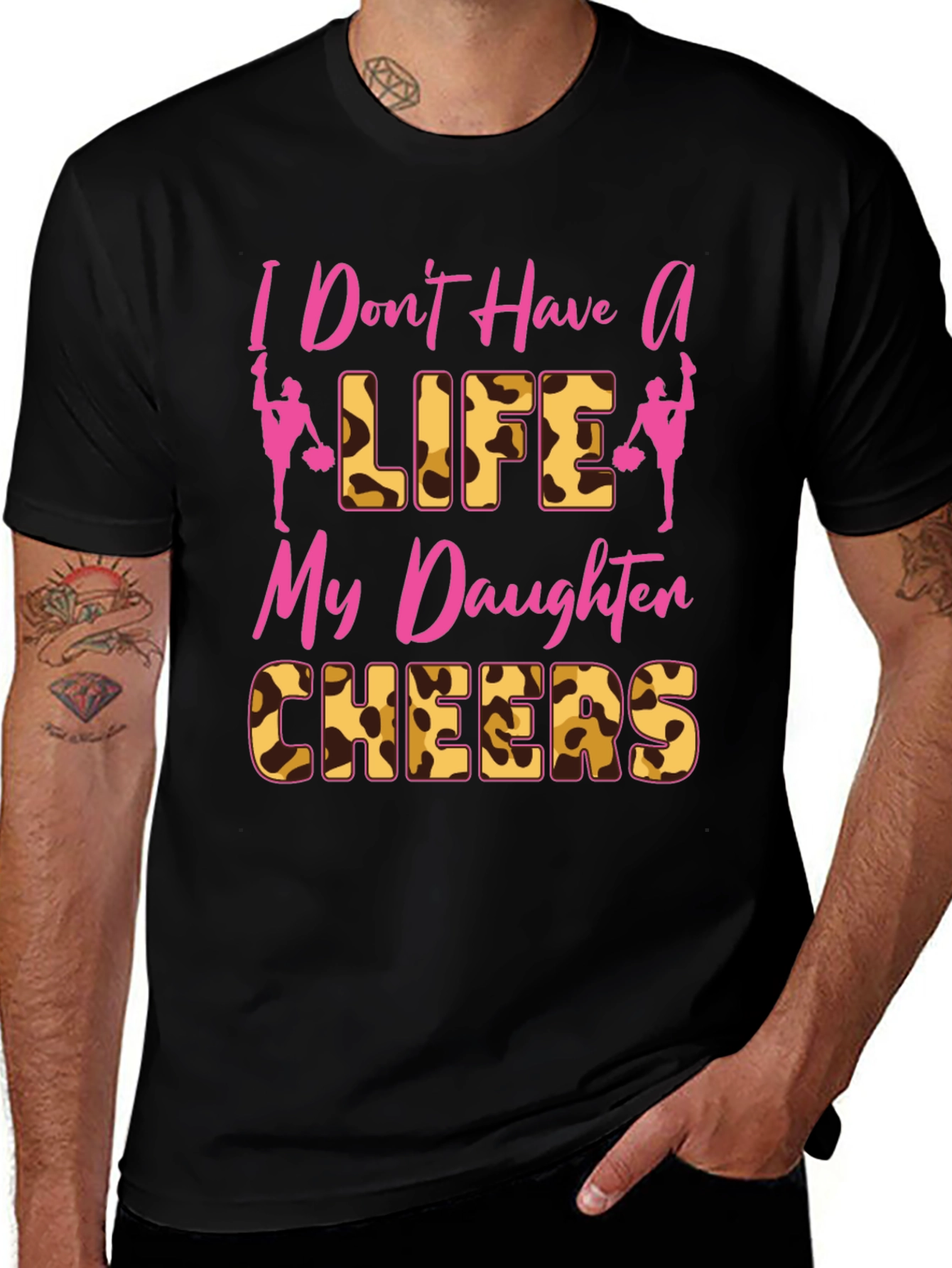 Cheer Mom Tee - I Dont Have A Life My Daughter Cheers T-Shirt