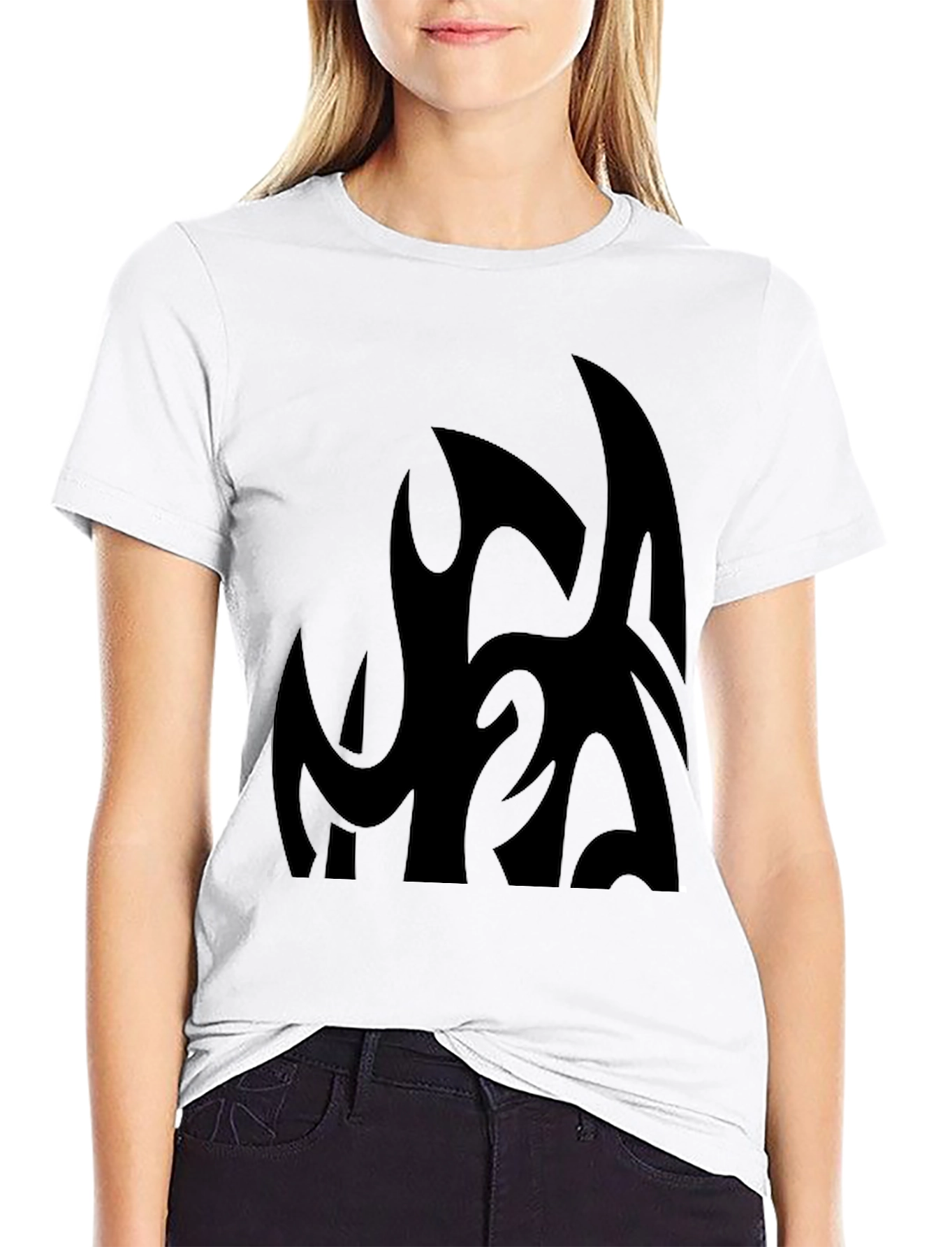 Modern Graphic Black T-Shirt