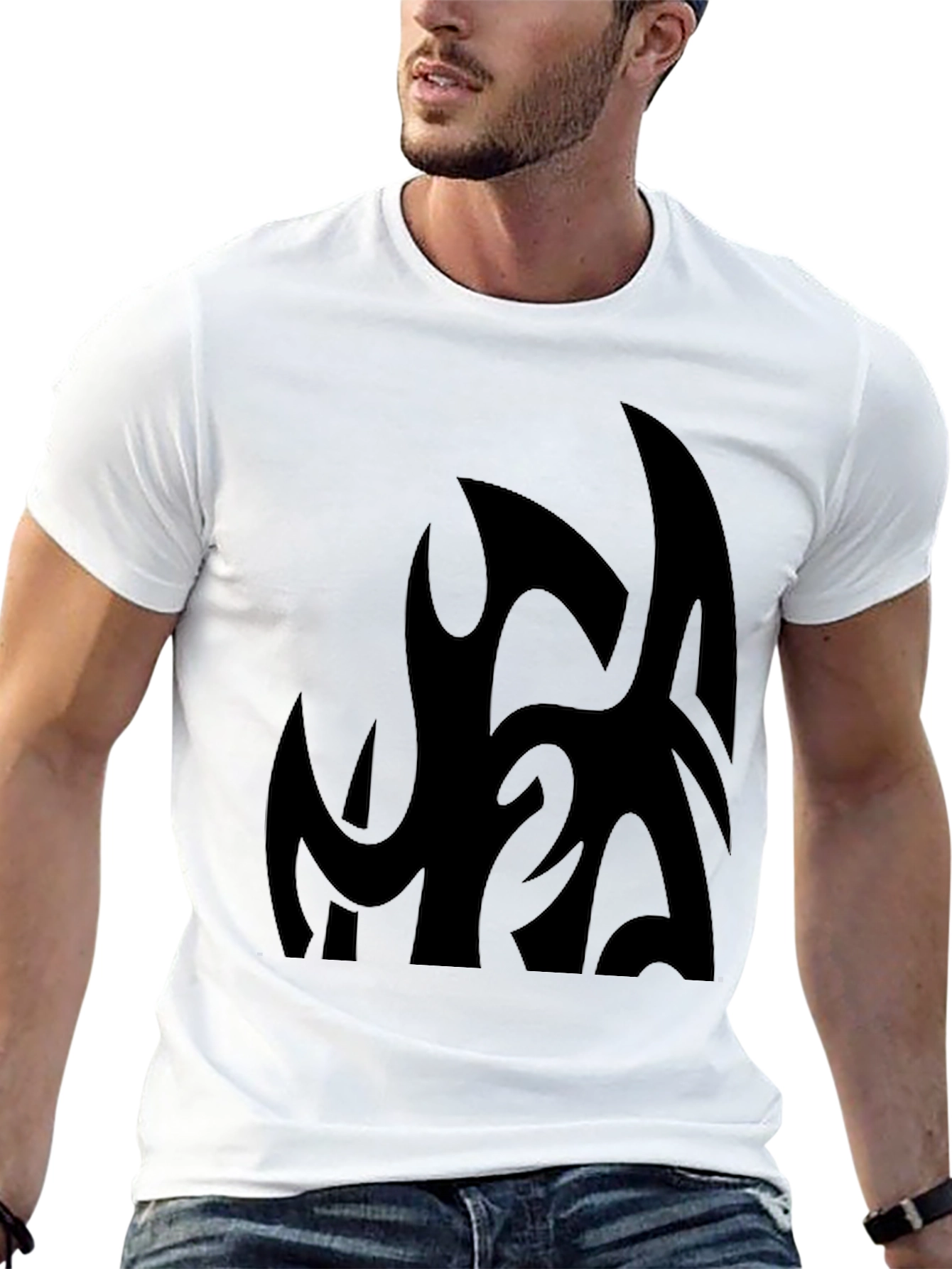 Modern Graphic Black T-Shirt
