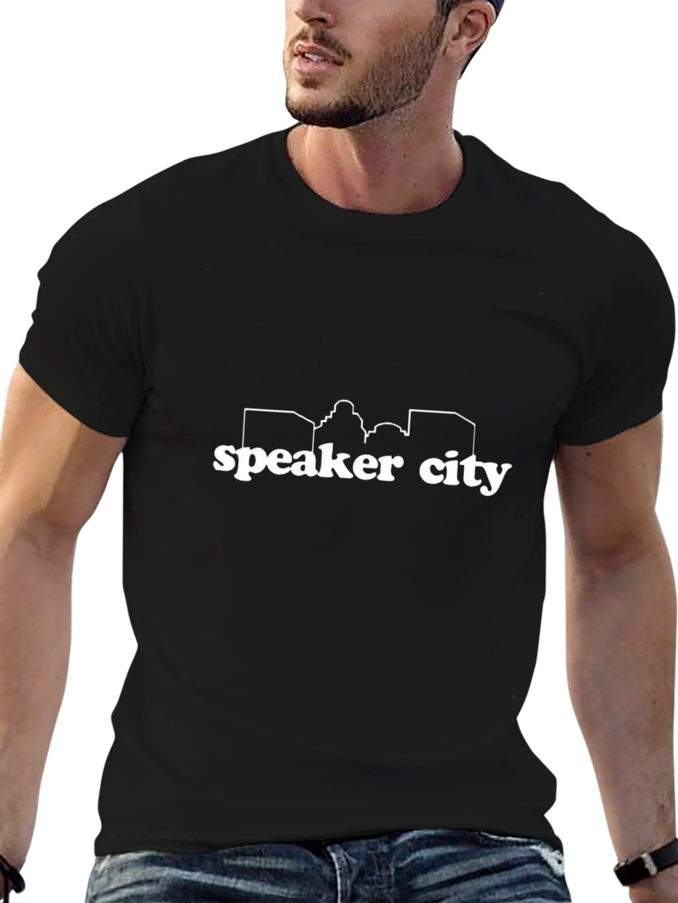 Speaker City T-Shirt - Black - Graphic Tee