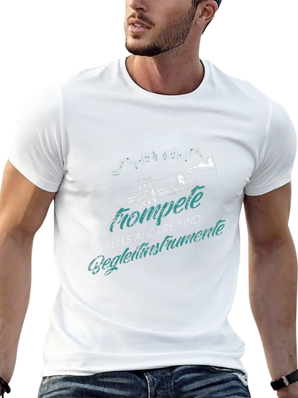 Trumpet Graphic Tee - Music Lover T-Shirt