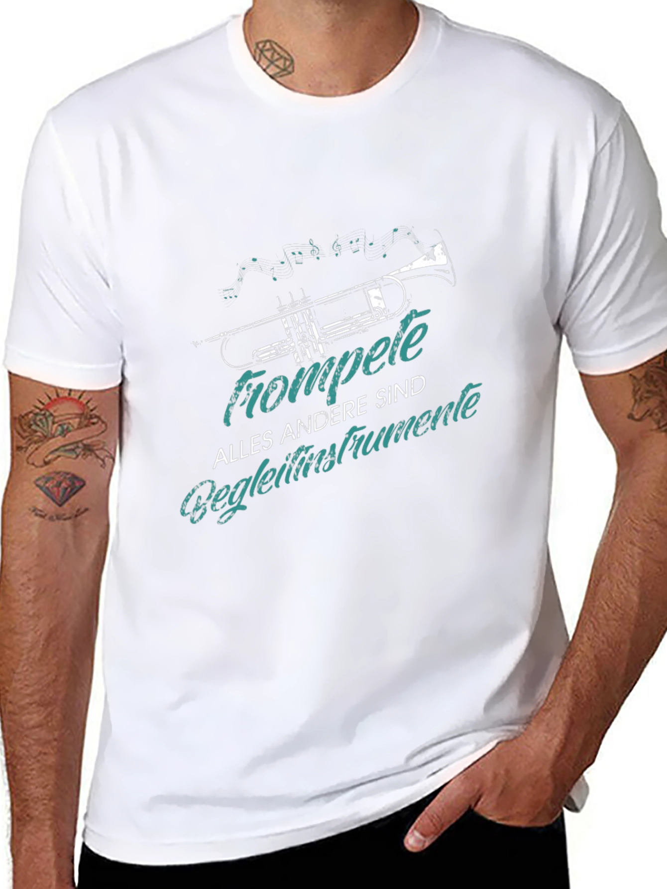 Trumpet Graphic Tee - Music Lover T-Shirt