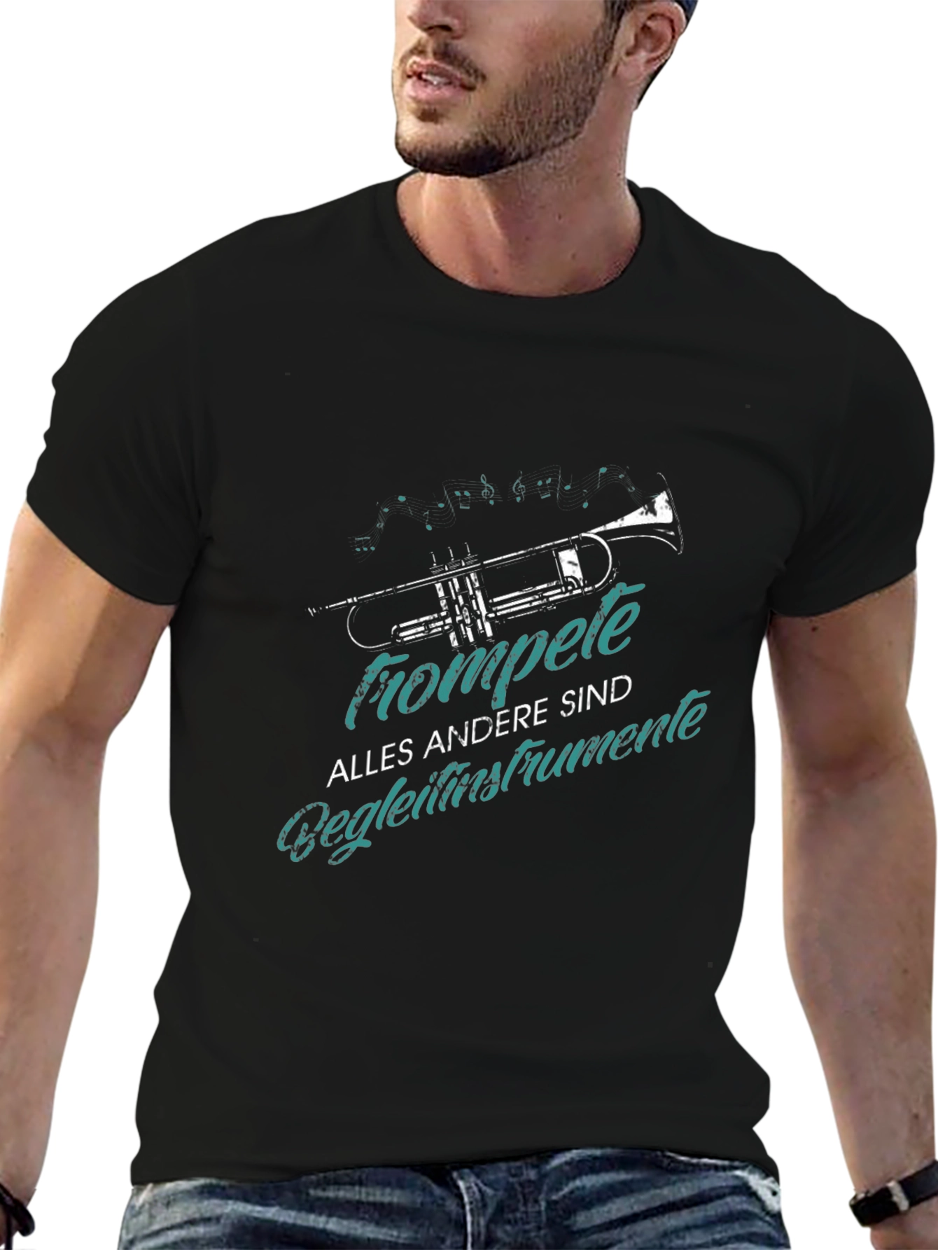 Trumpet Graphic Tee - Music Lover T-Shirt
