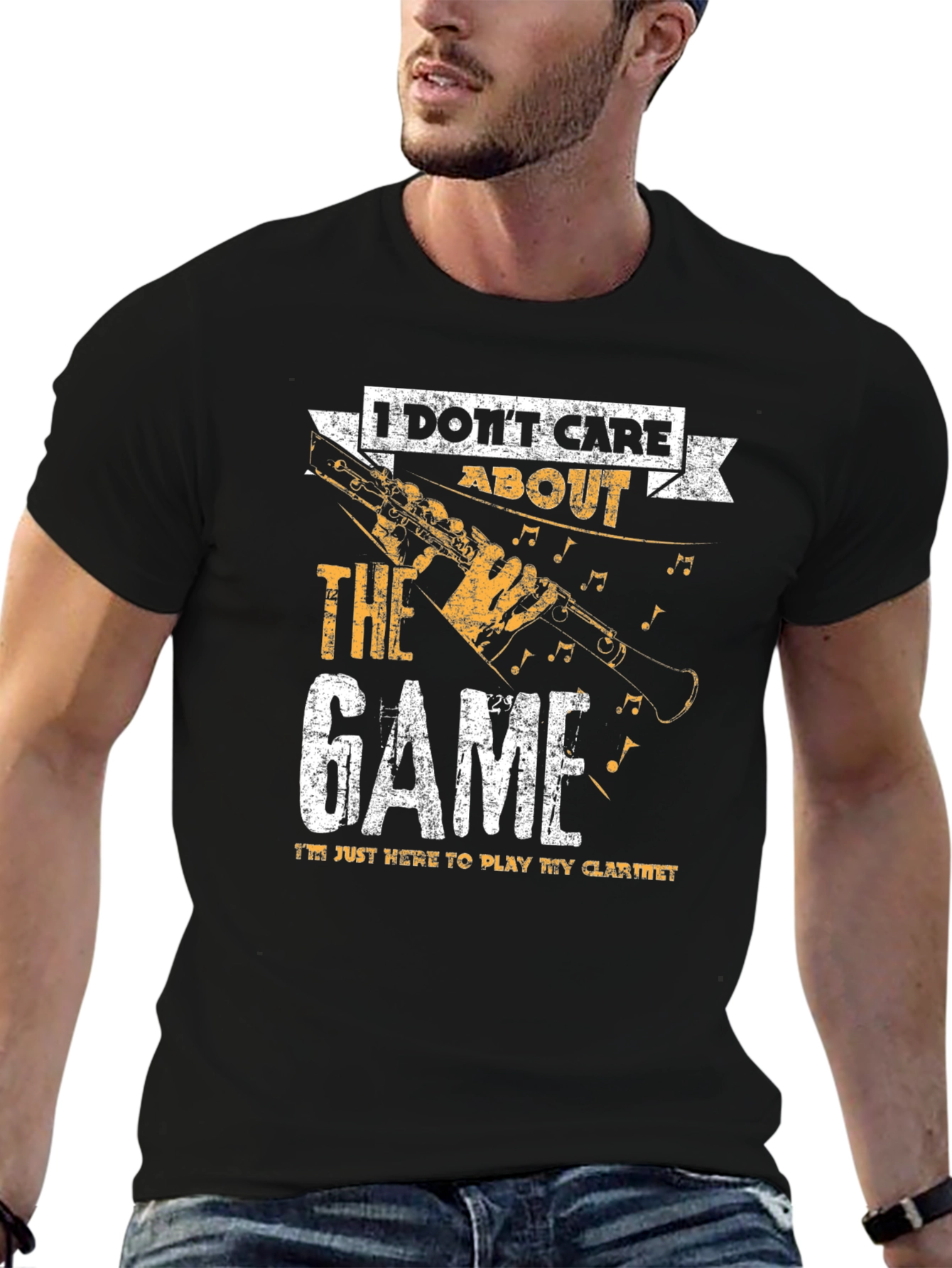 Clarinet Player T-Shirt - I Dont Care About the Game!