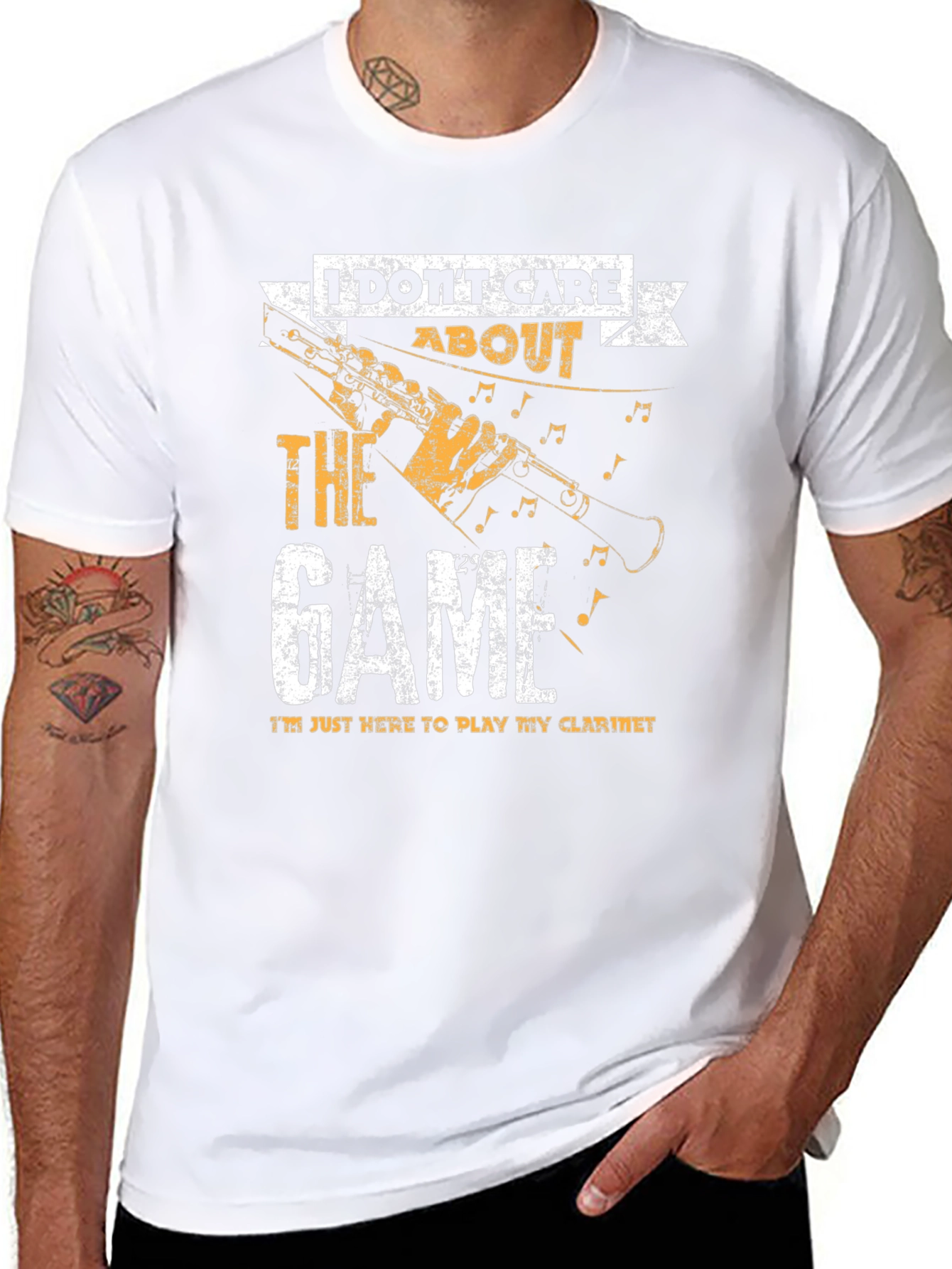 Clarinet Player T-Shirt - I Dont Care About the Game!