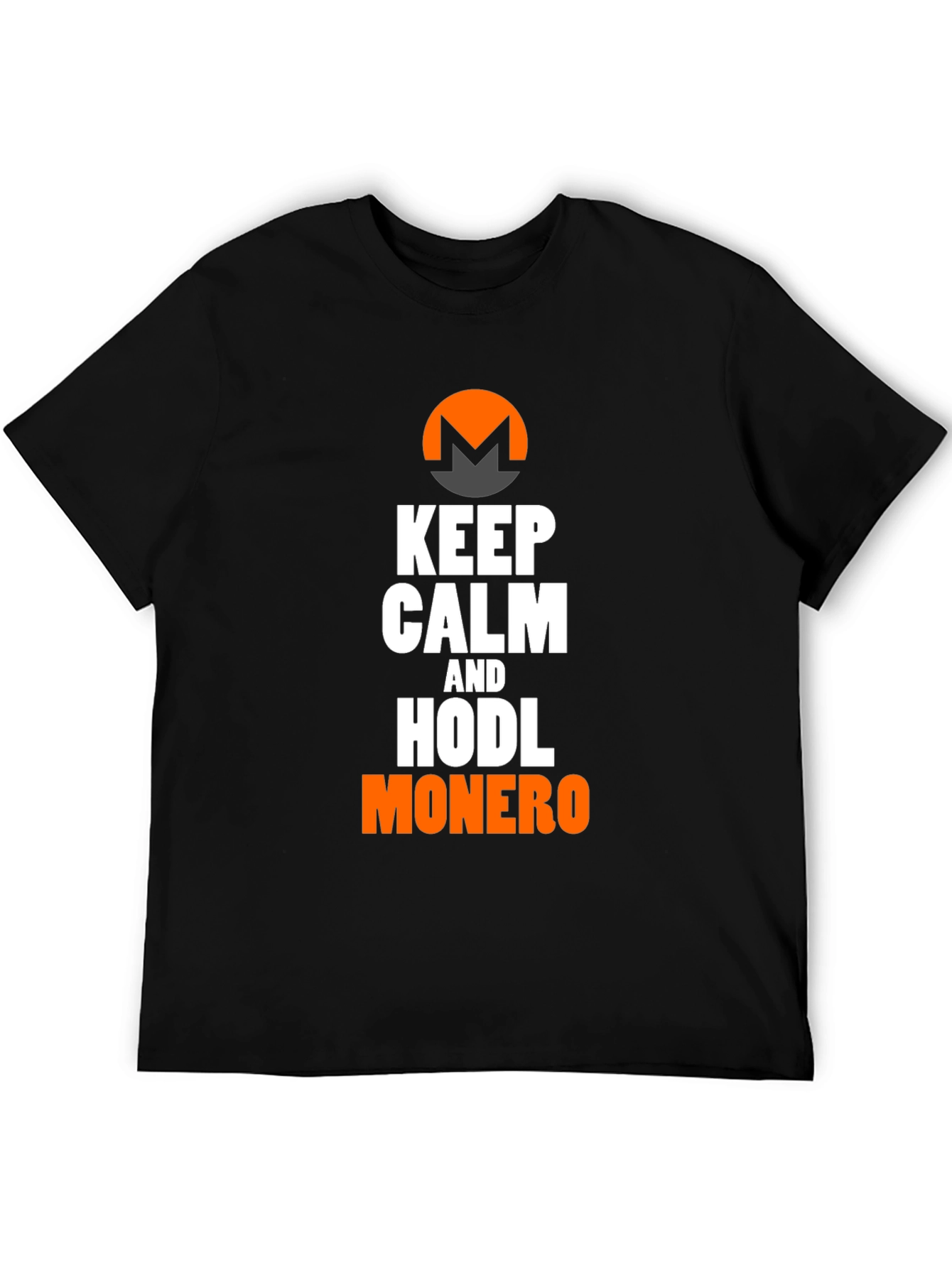 Keep Calm & HODL Monero Black T-Shirt