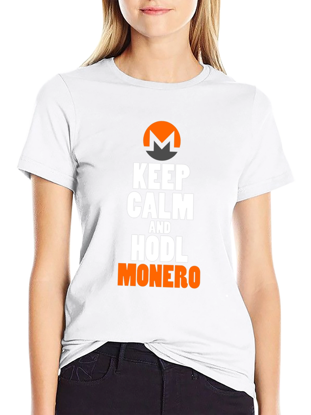 Keep Calm & HODL Monero Black T-Shirt