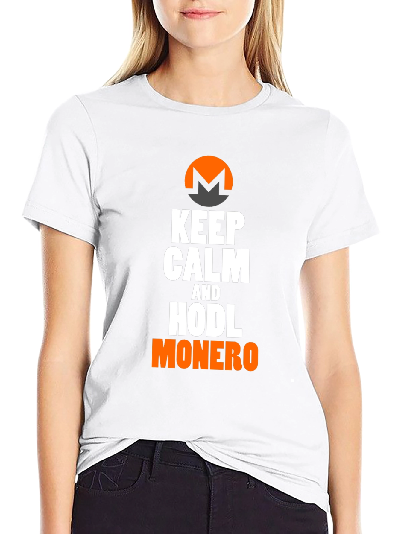 Keep Calm & HODL Monero Black T-Shirt
