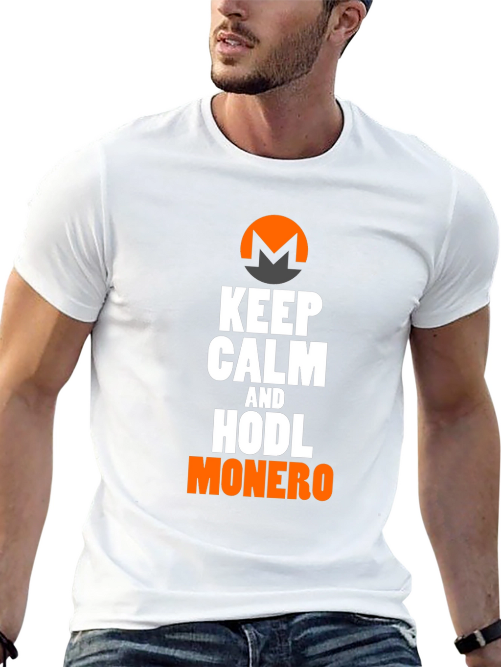 Keep Calm & HODL Monero Black T-Shirt