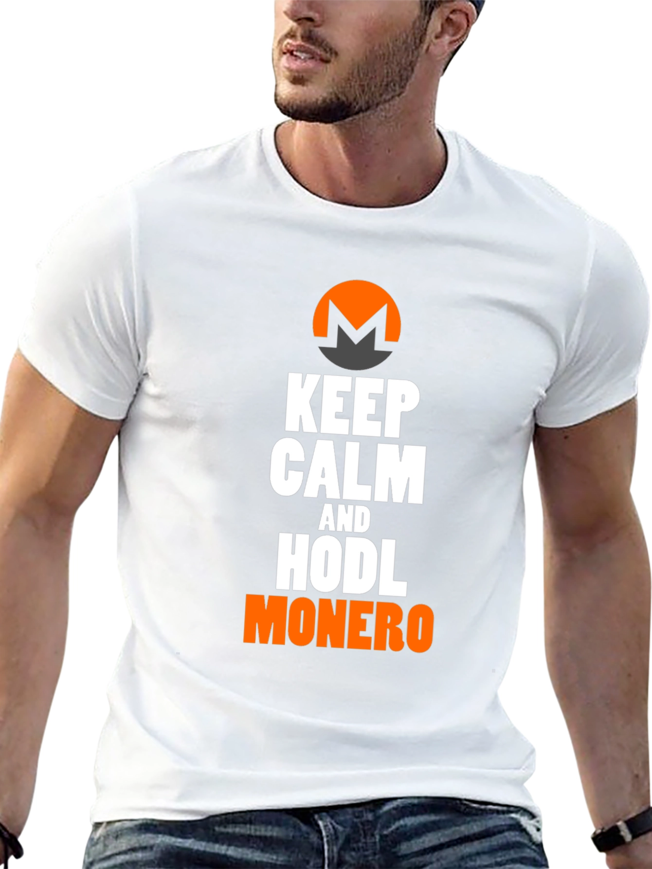 Keep Calm & HODL Monero Black T-Shirt