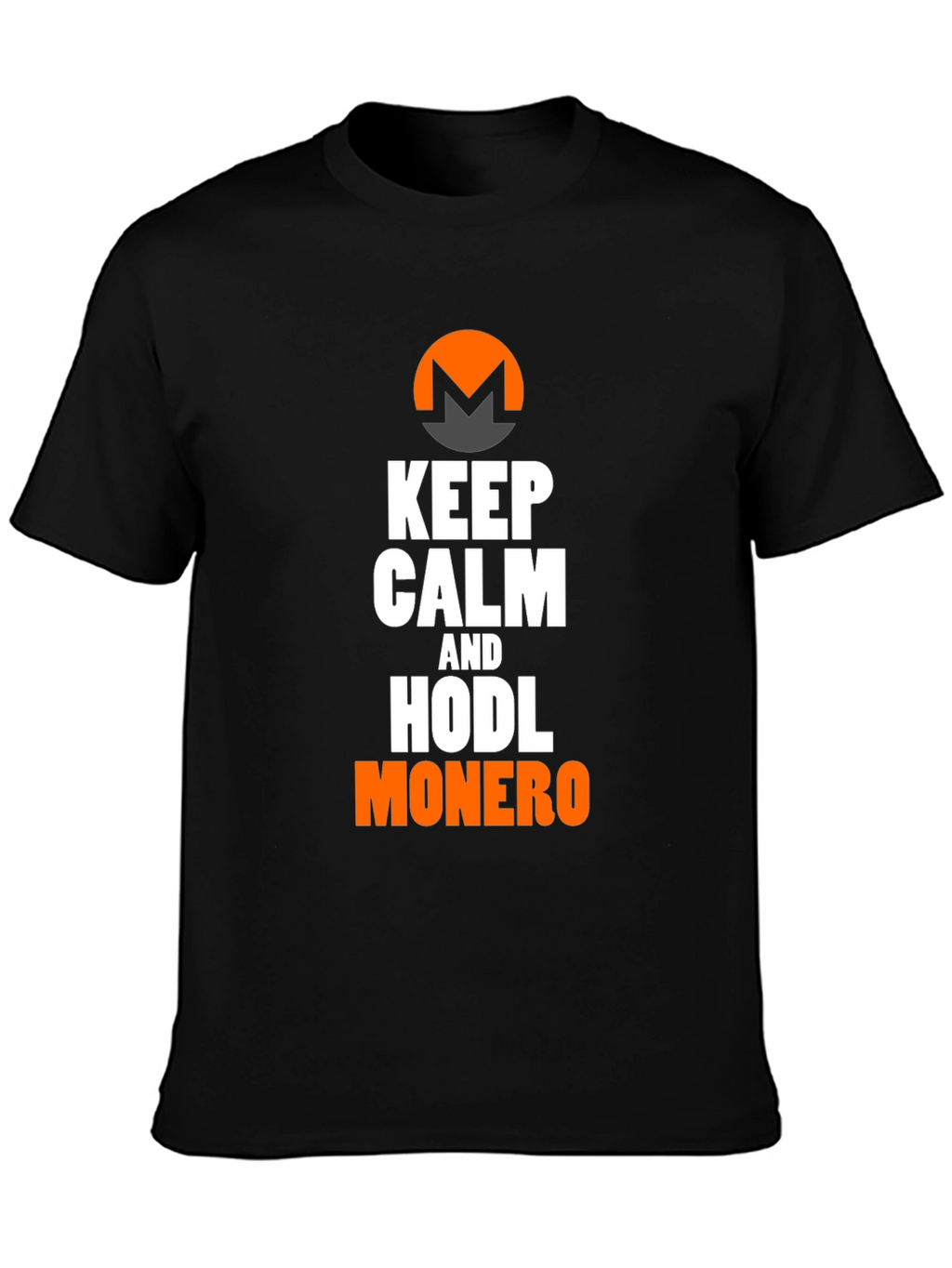 Keep Calm & HODL Monero Black T-Shirt