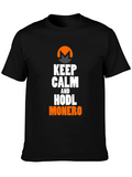 Keep Calm & HODL Monero Black T-Shirt