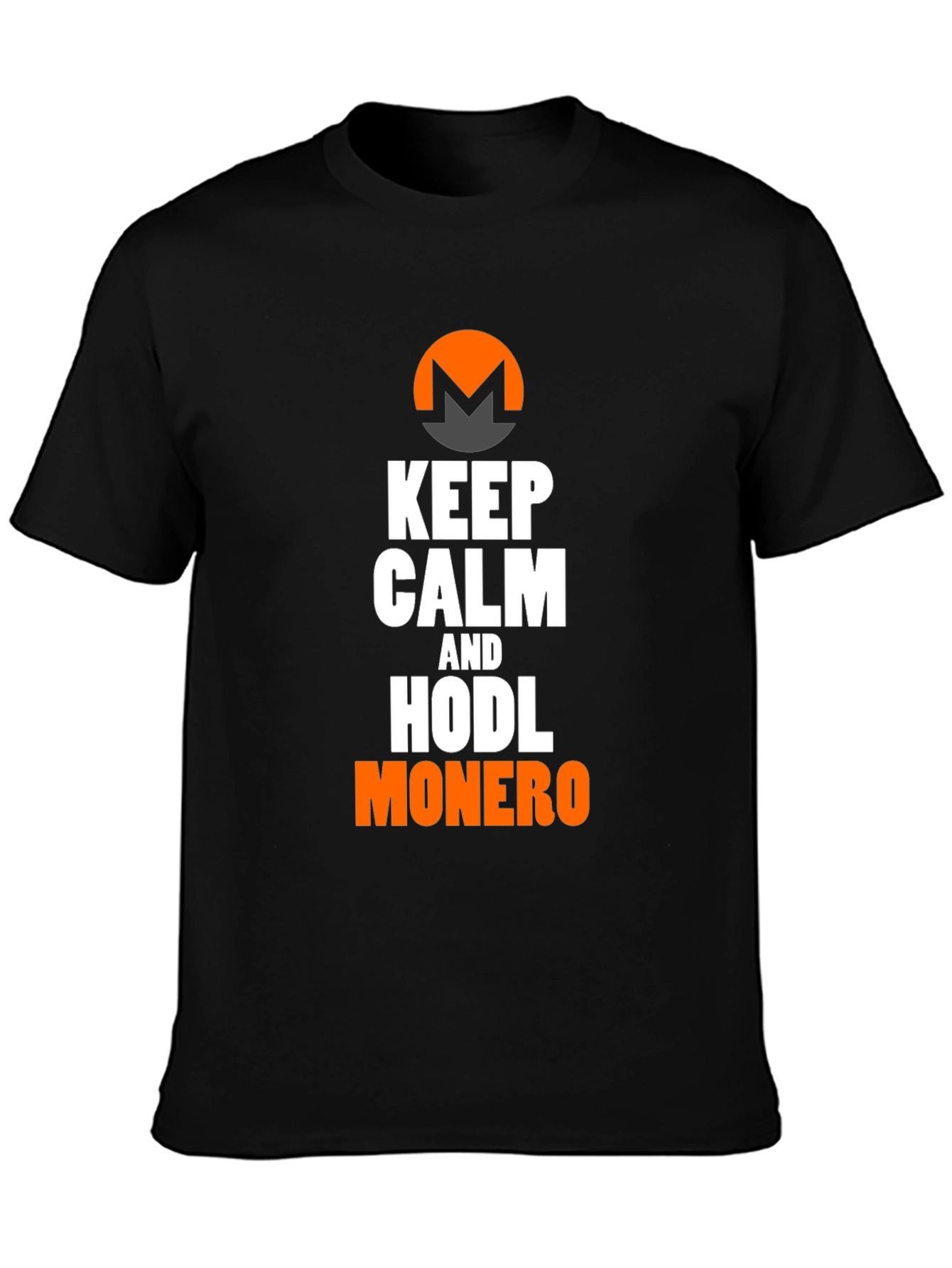 Keep Calm & HODL Monero Black T-Shirt