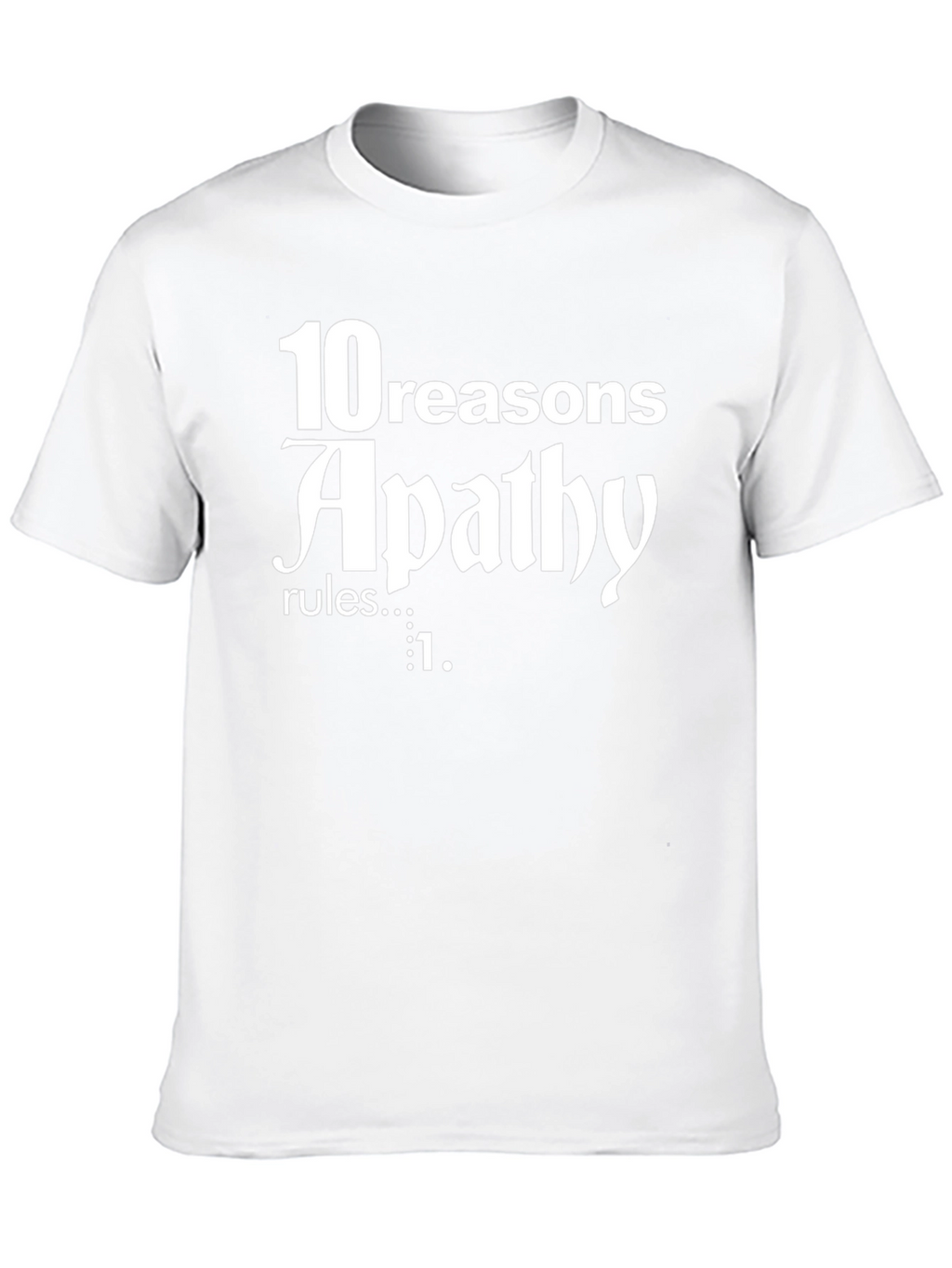Apathy Rules Graphic T-Shirt - Black Cotton Tee