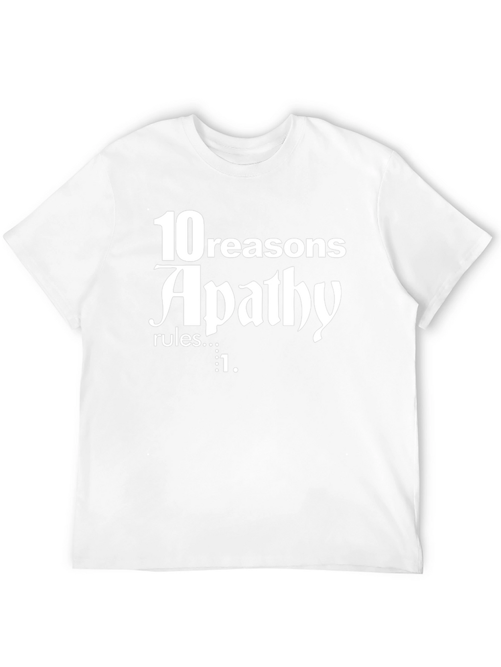 Apathy Rules Graphic T-Shirt - Black Cotton Tee