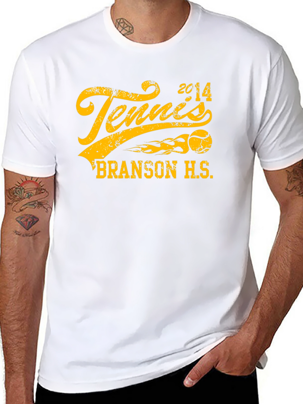 Tennis 2014 Branson H.S. Graphic T-Shirt