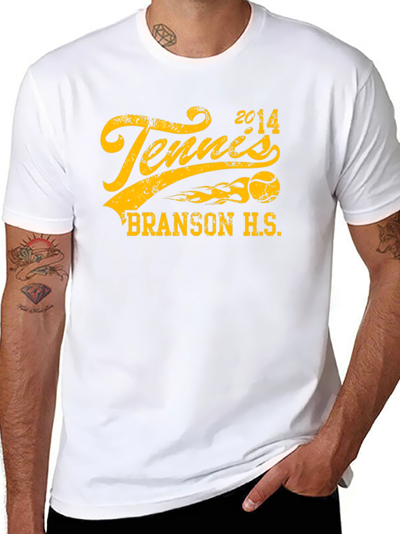Tennis 2014 Branson H.S. Graphic T-Shirt