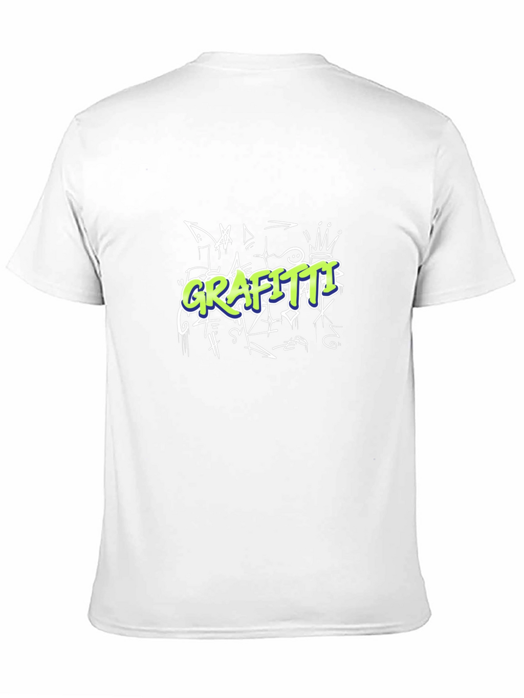 Graffiti Style Graphic Black T-Shirt