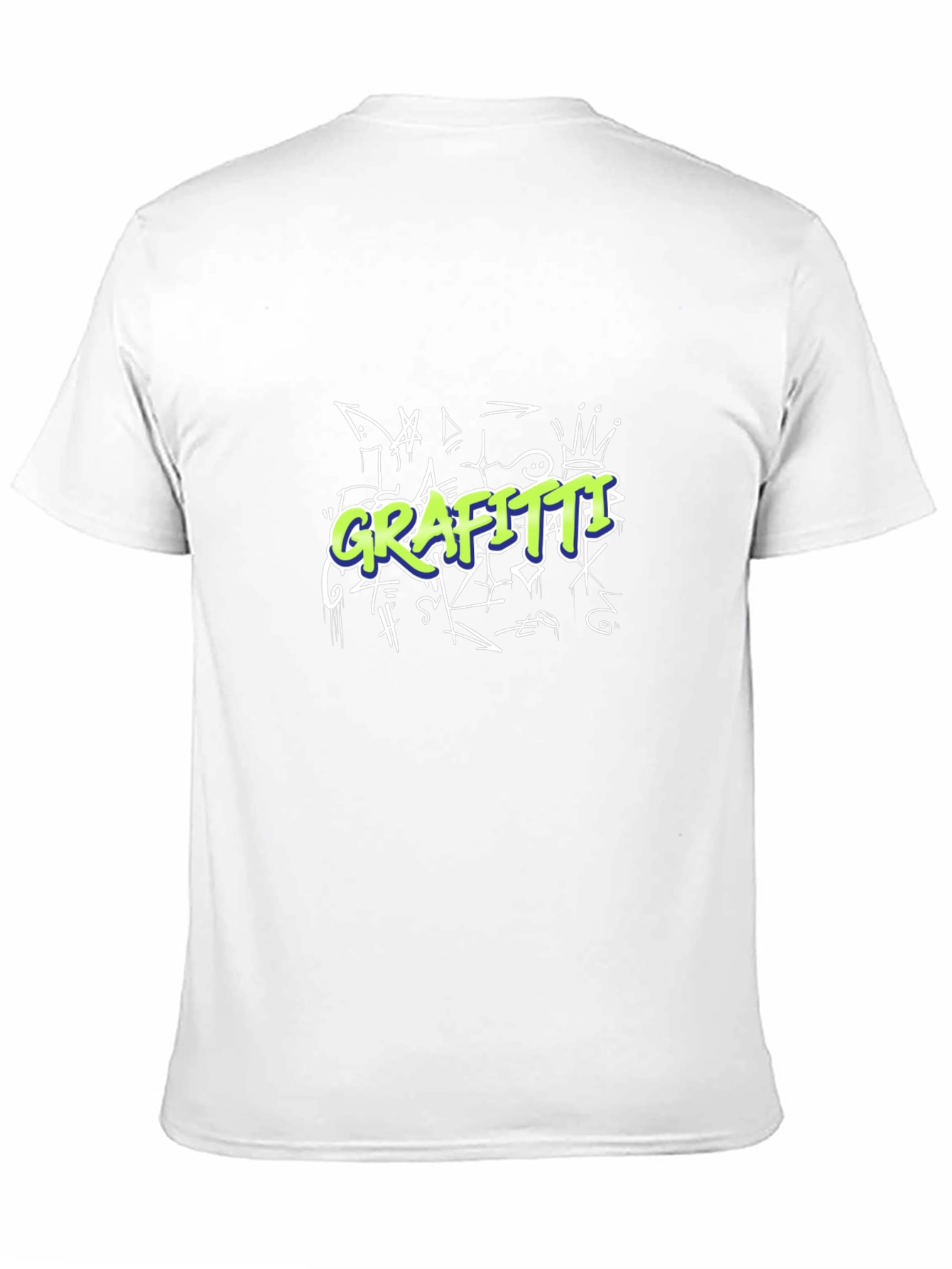 Graffiti Style Graphic Black T-Shirt