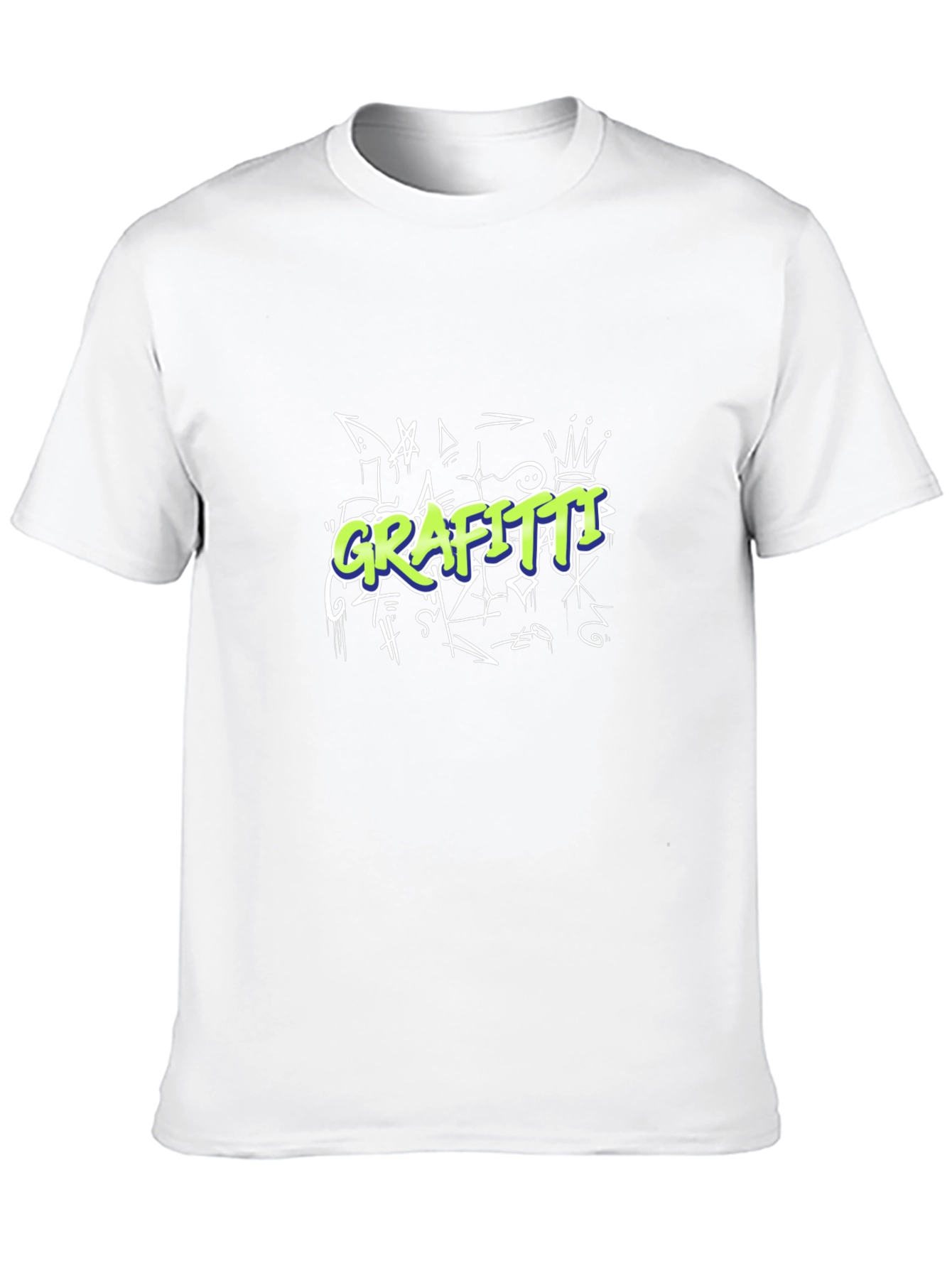 Graffiti Style Graphic Black T-Shirt