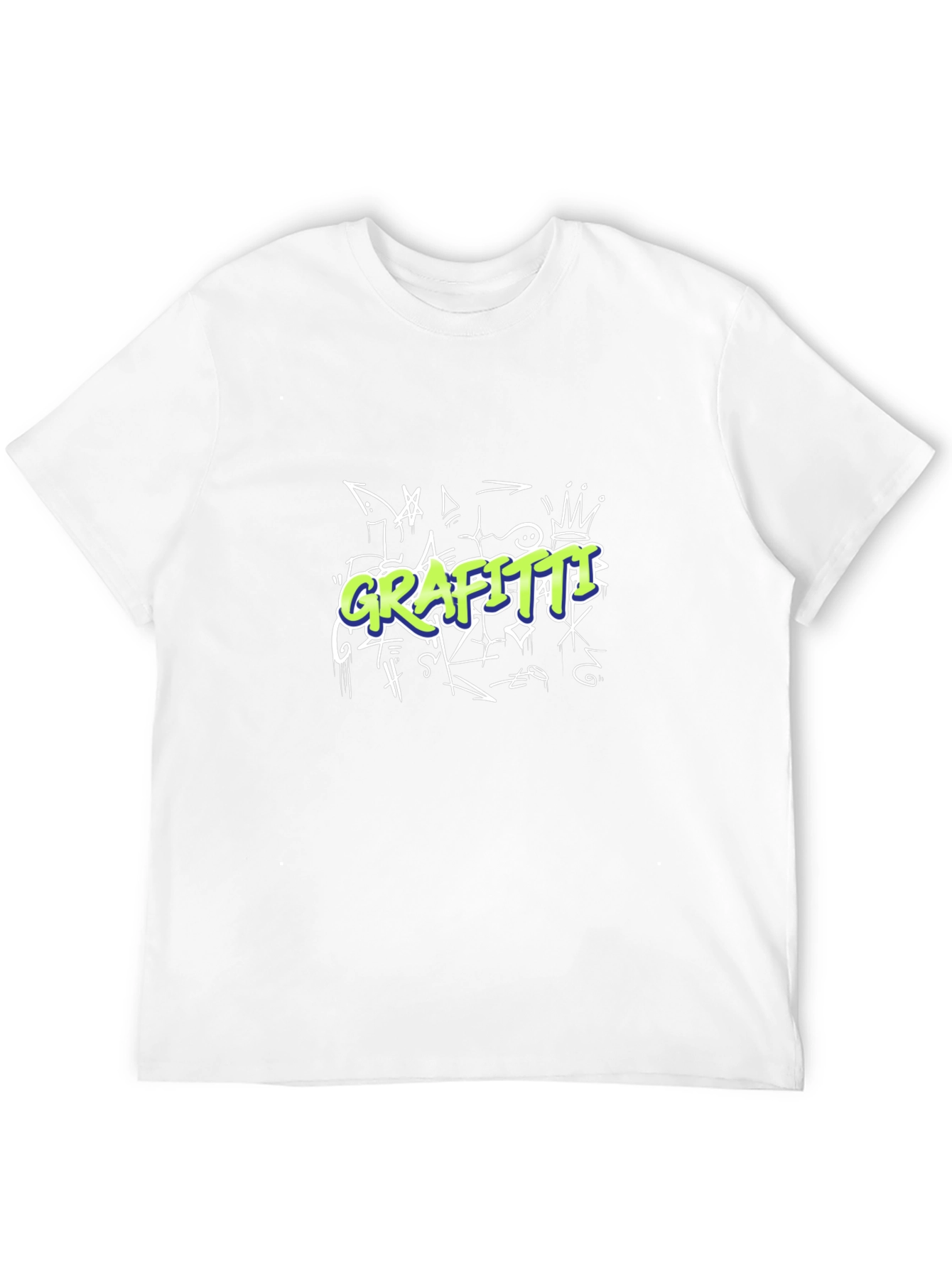 Graffiti Style Graphic Black T-Shirt
