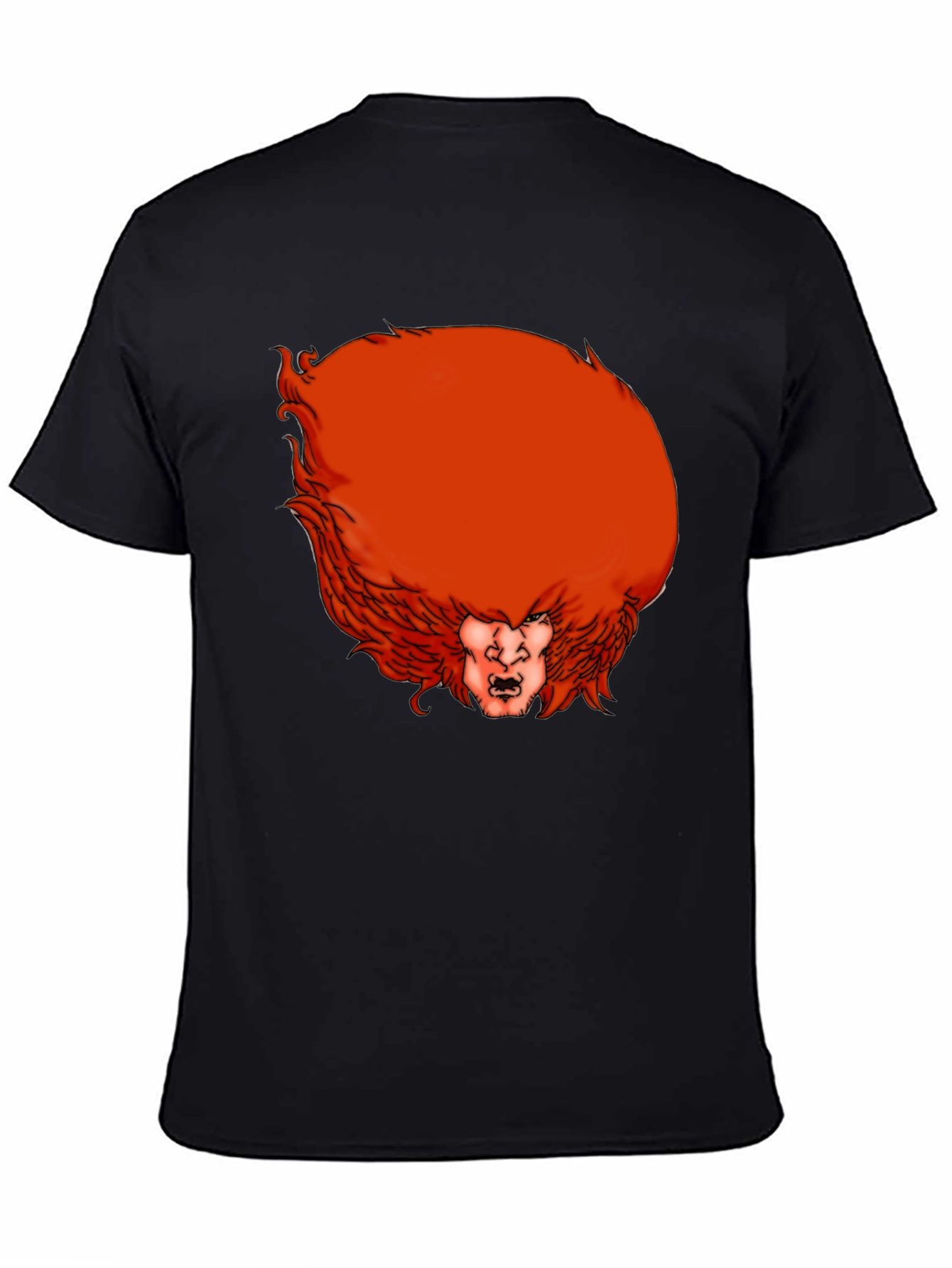 Humorous Red Hair Monster Graphic T-Shirt