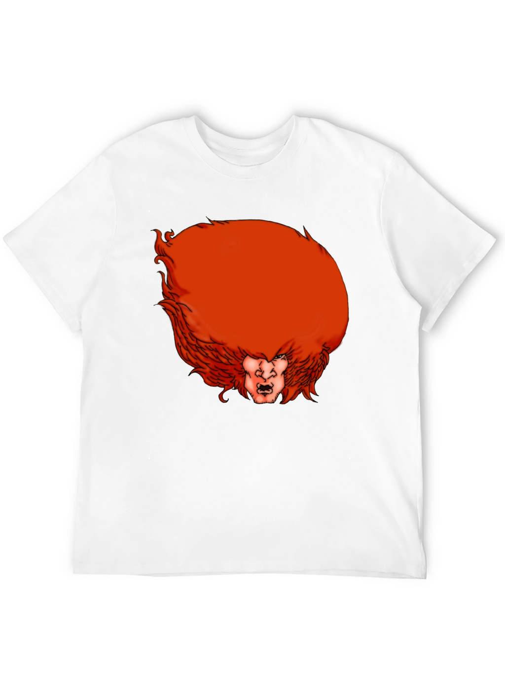 Humorous Red Hair Monster Graphic T-Shirt