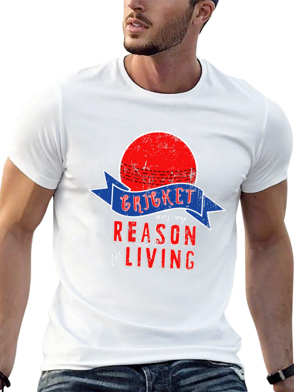 Cricket Reason for Living Black T-Shirt