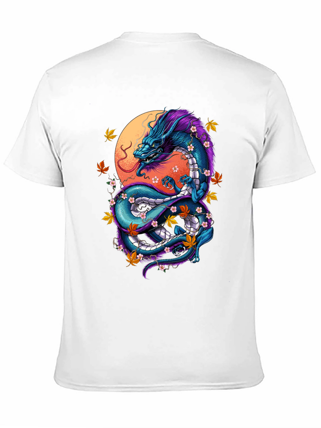 Dragon Graphic Tee - Artistic Black T-Shirt