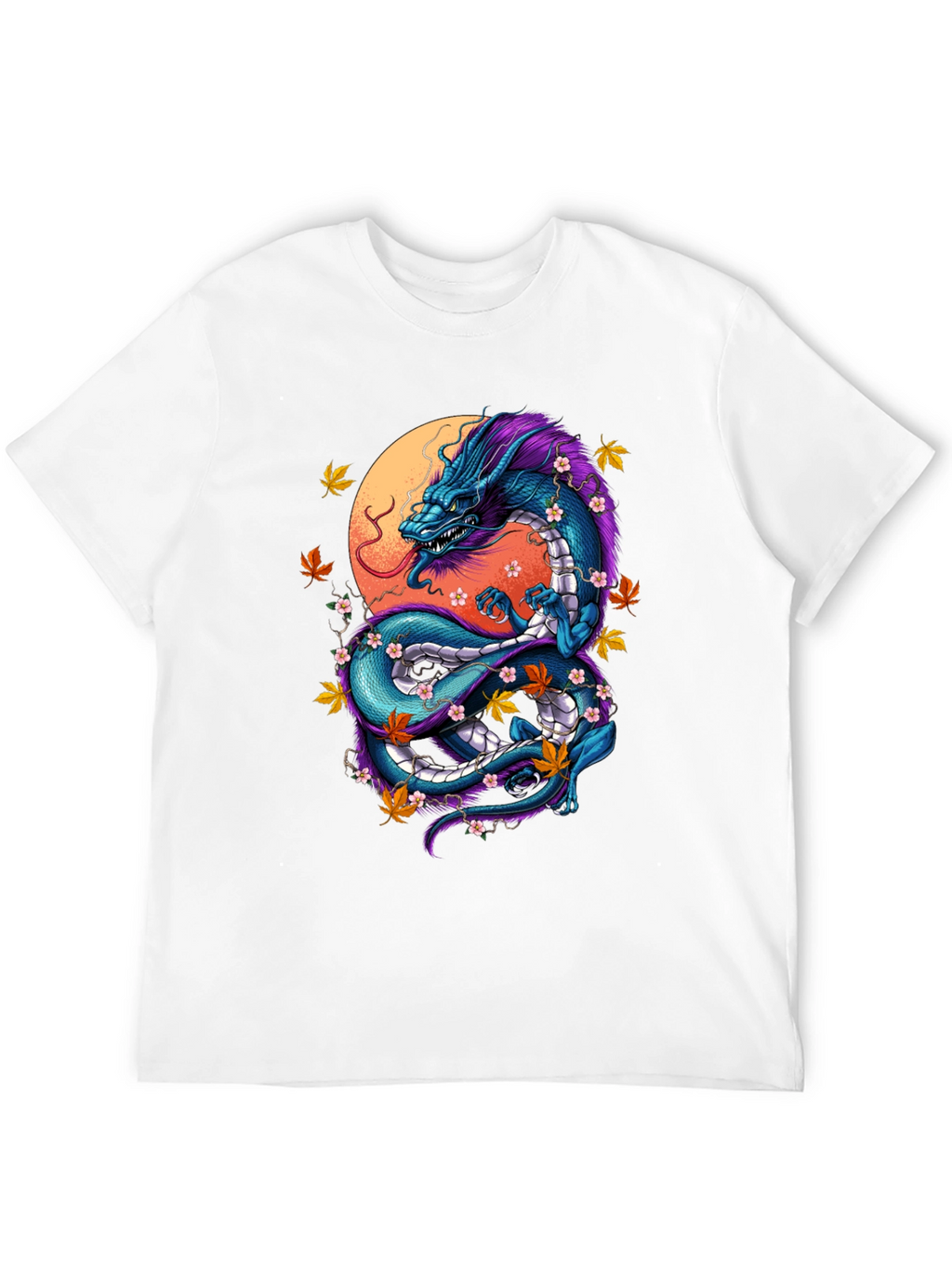 Dragon Graphic Tee - Artistic Black T-Shirt