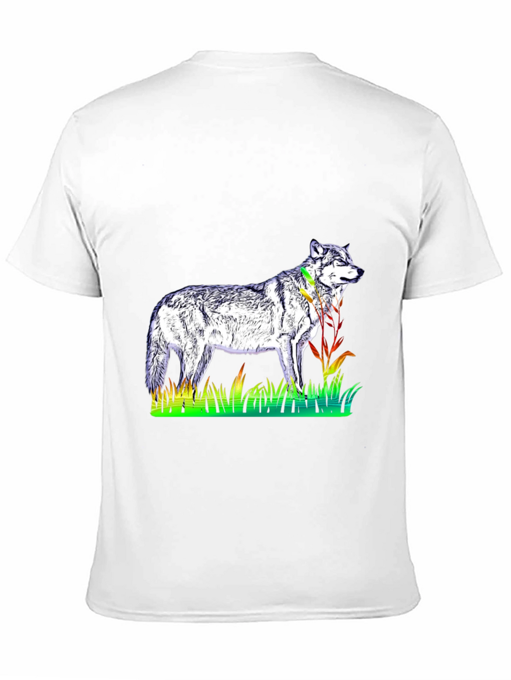 Wolf Graphic Tee - Mens Black T-Shirt