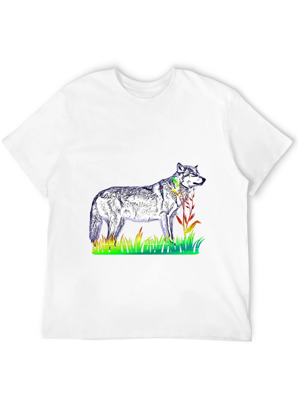Wolf Graphic Tee - Mens Black T-Shirt