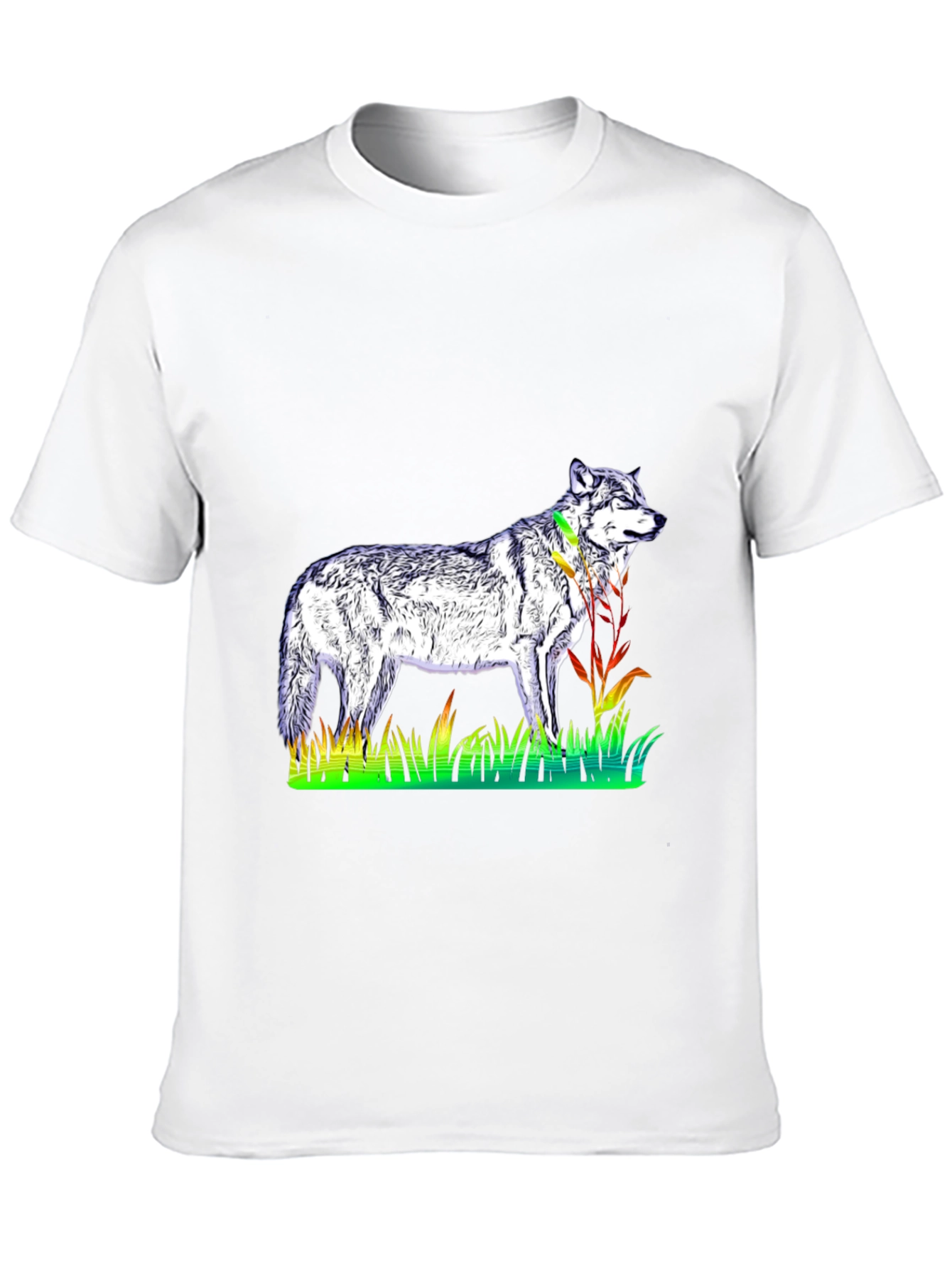 Wolf Graphic Tee - Mens Black T-Shirt