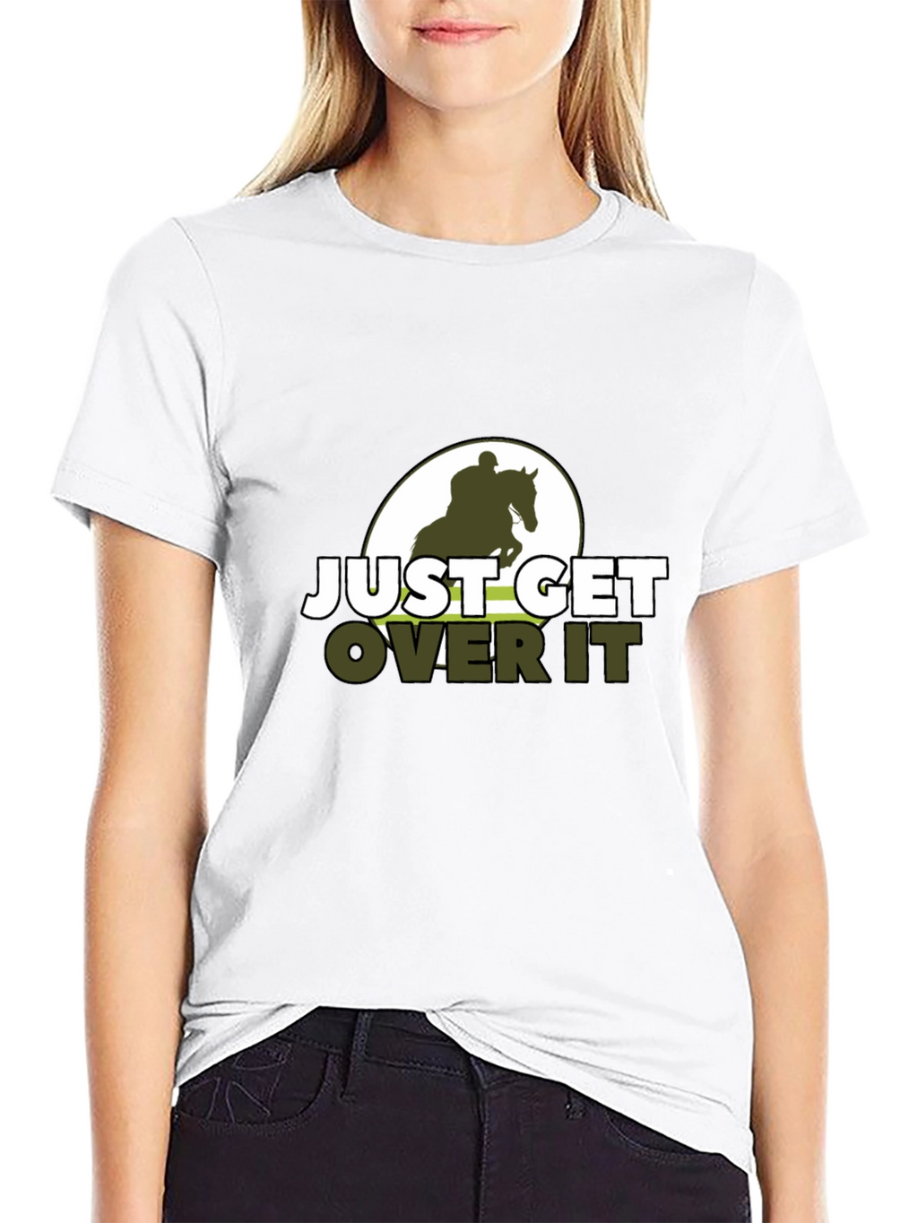 Just Get Over It Horse Riding T-Shirt