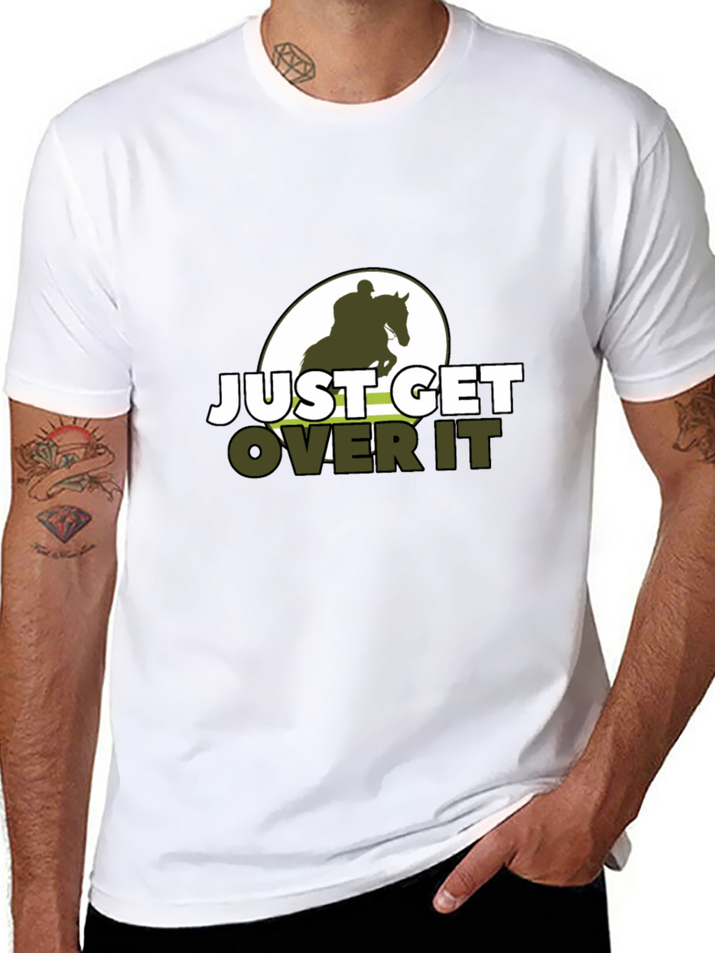 Just Get Over It Horse Riding T-Shirt