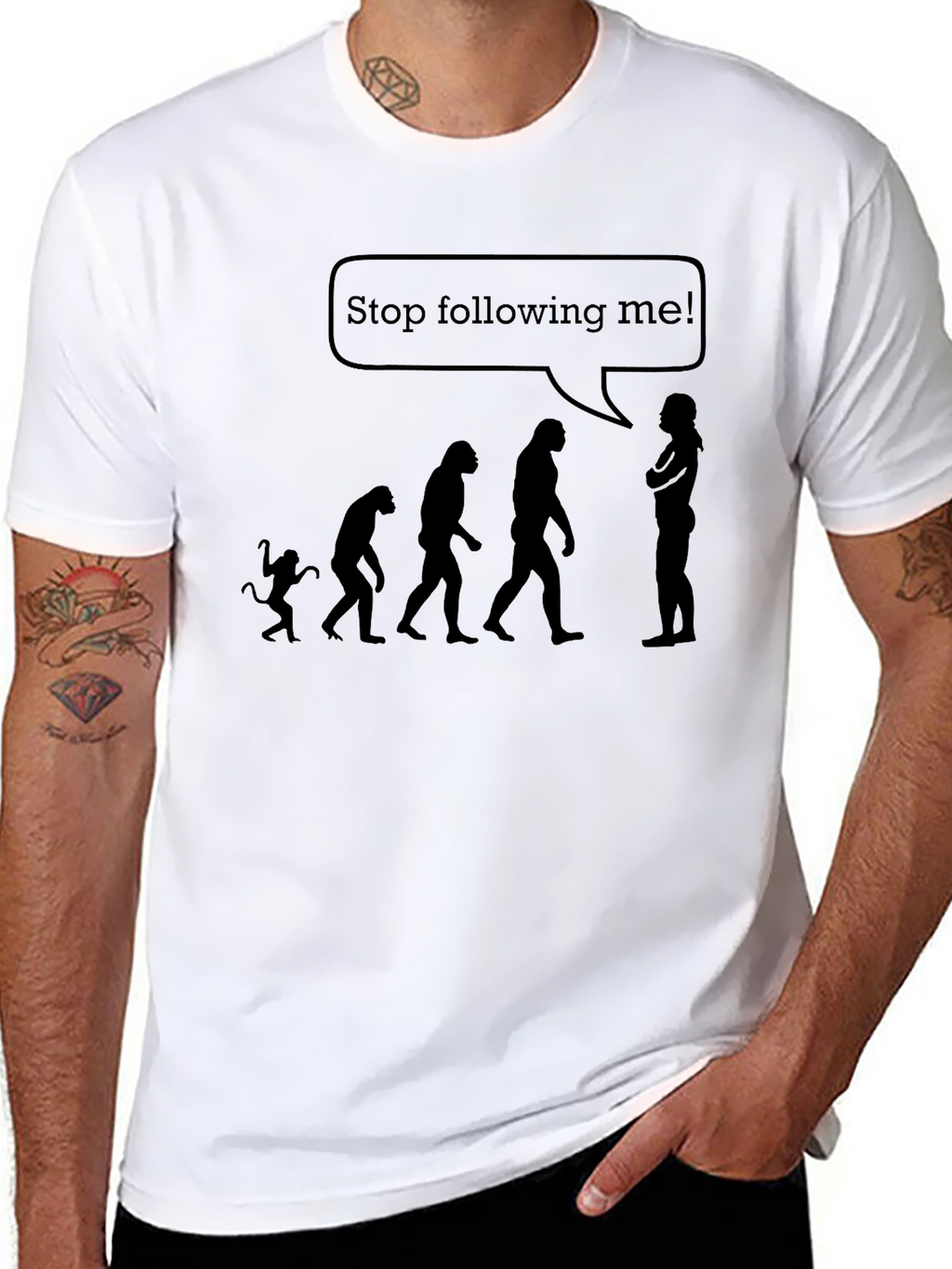 Evolution Stop Following Me T-Shirt