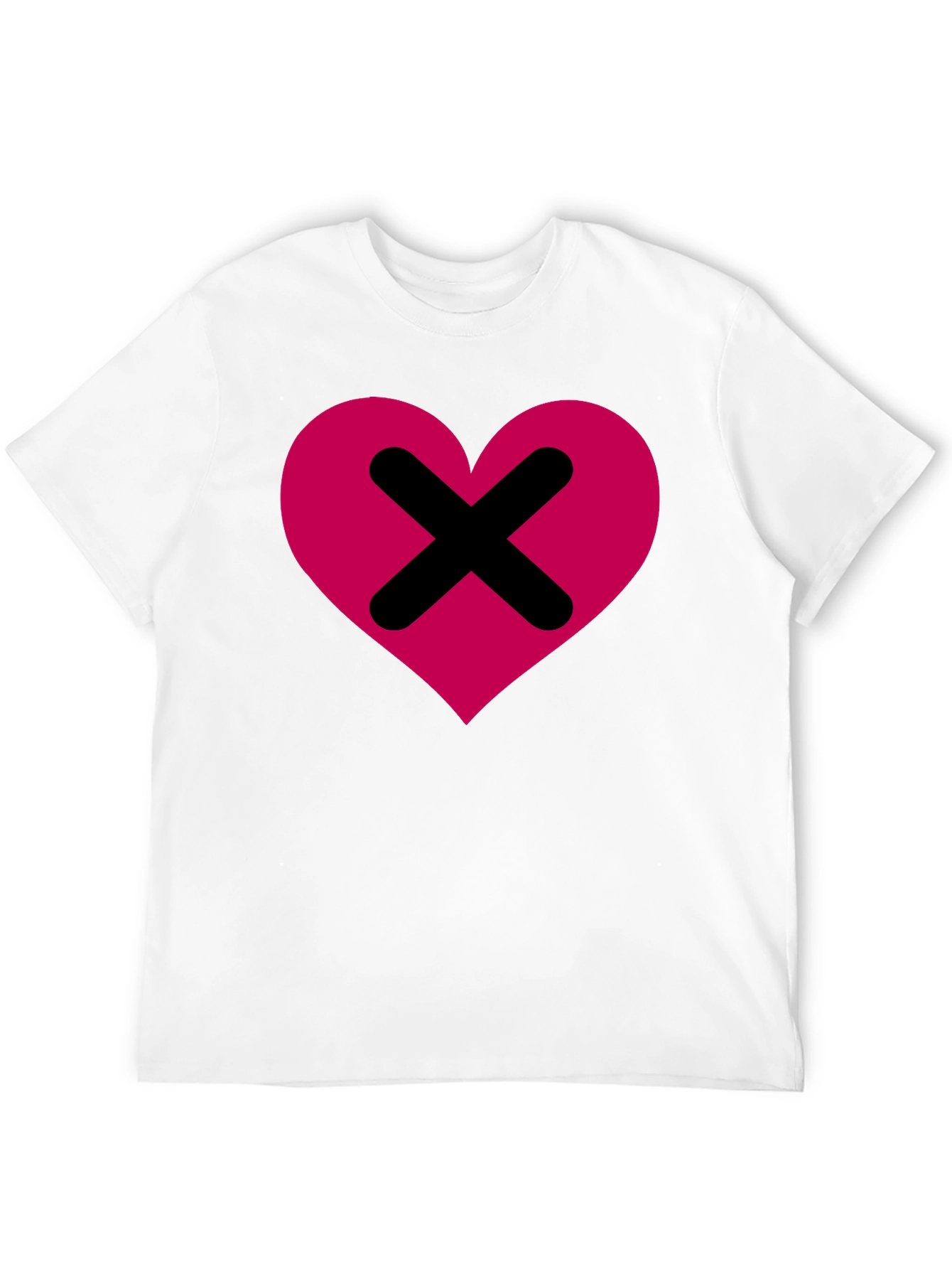Heart X T-Shirt - Modern Streetwear Graphic Tee