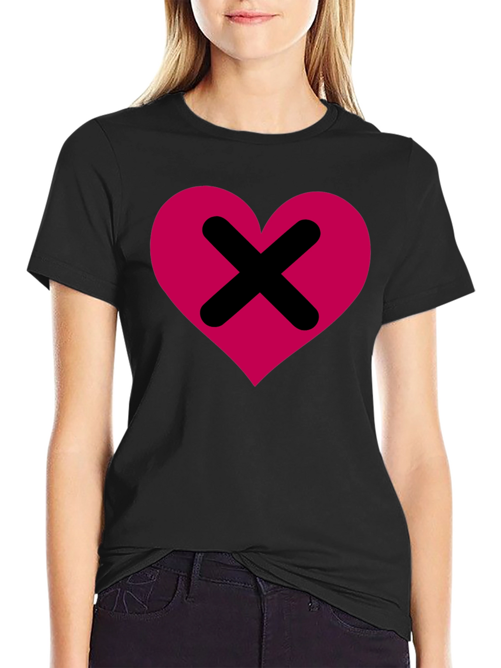 Heart X T-Shirt - Modern Streetwear Graphic Tee