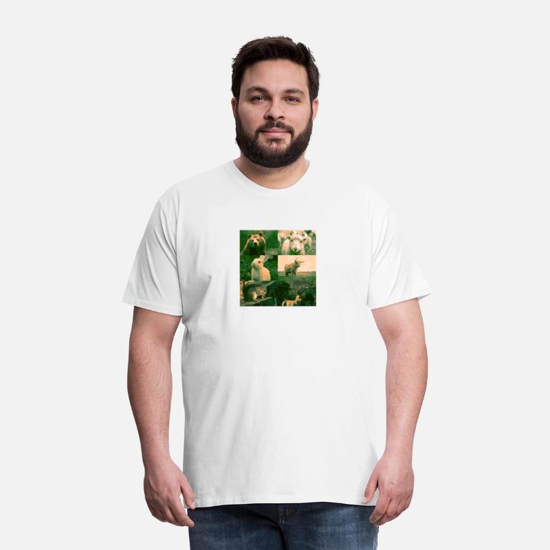 nature themed animal and plants picture print